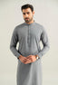 Floral Blue Cotton Kameez Shalwar