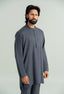 Metalic Grey Tencel Linen Cord's Set