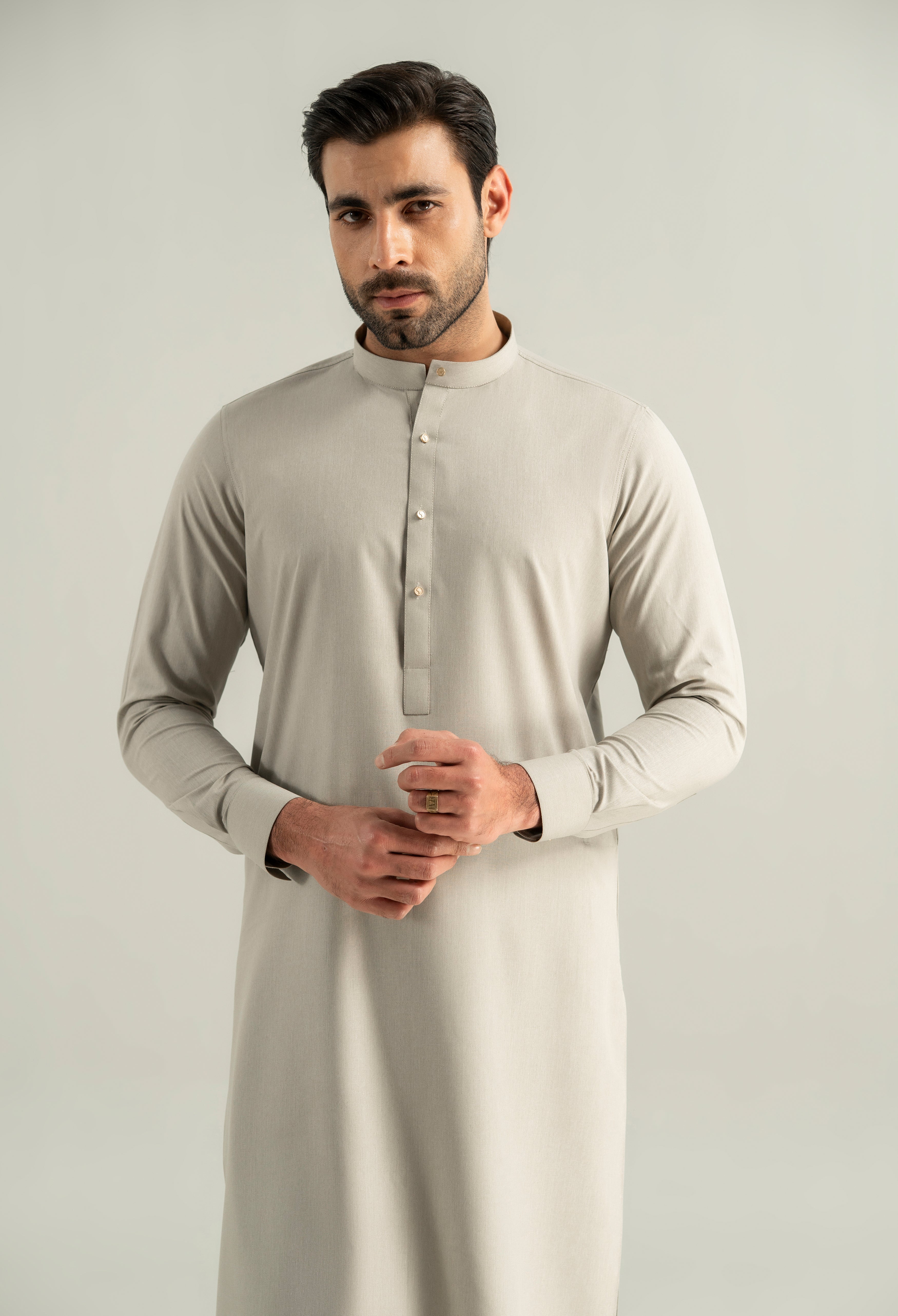 Pistachio Green Blended Kameez Shalwar