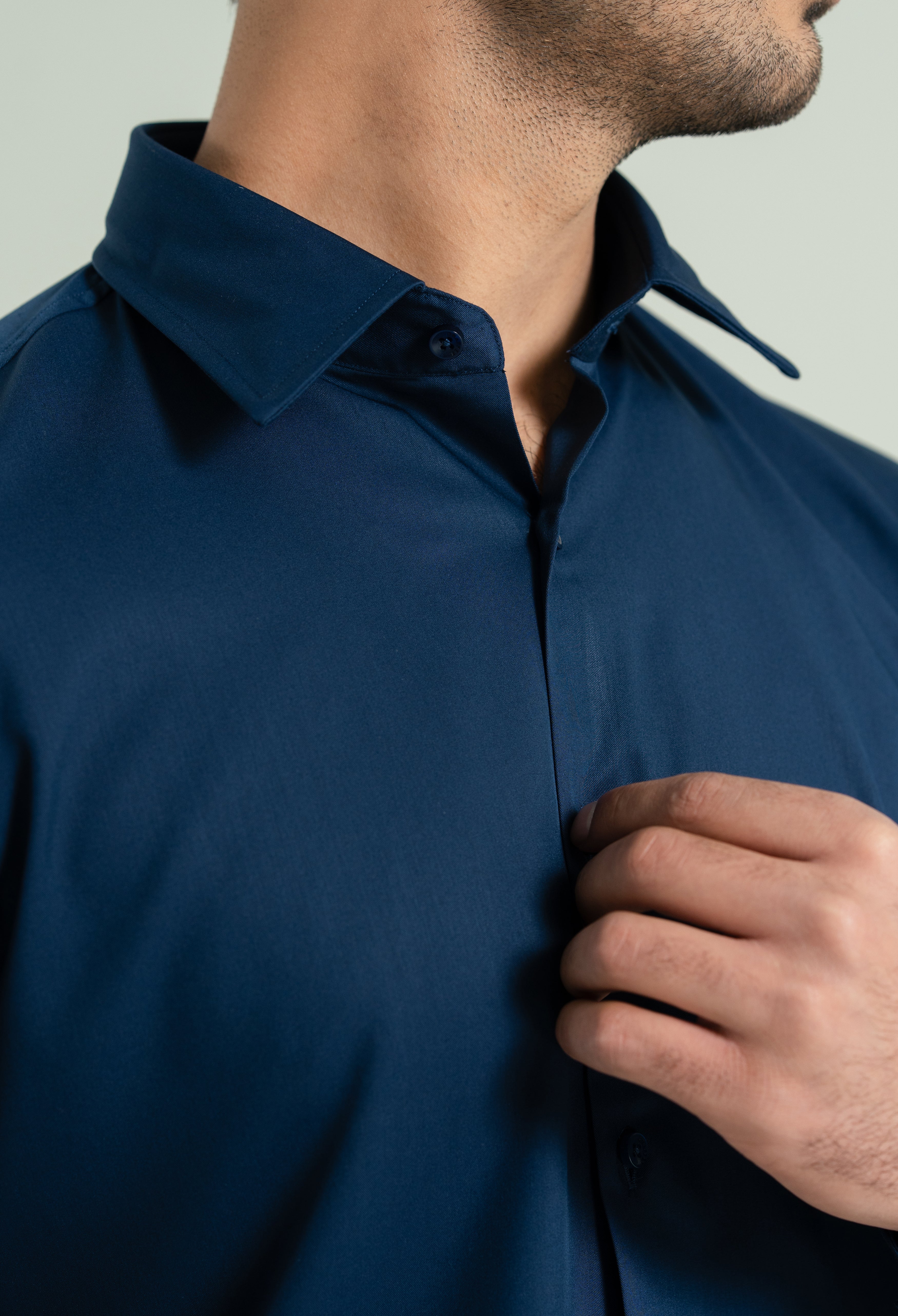 Royal Blue Semi Formal Shirt