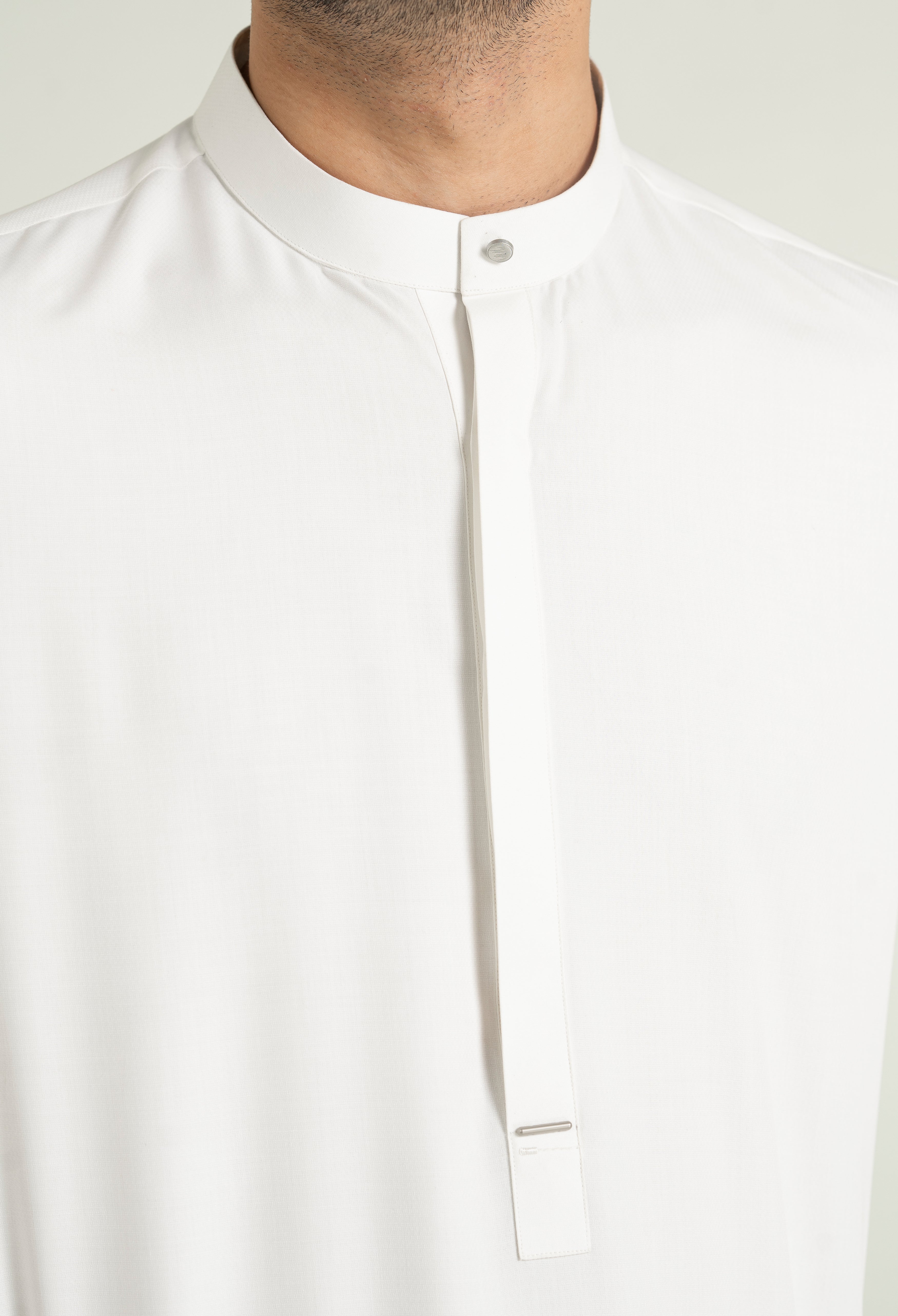 Egg White Blended Kameez Shalwar