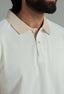 Butter Cream Contrast Collar Polo