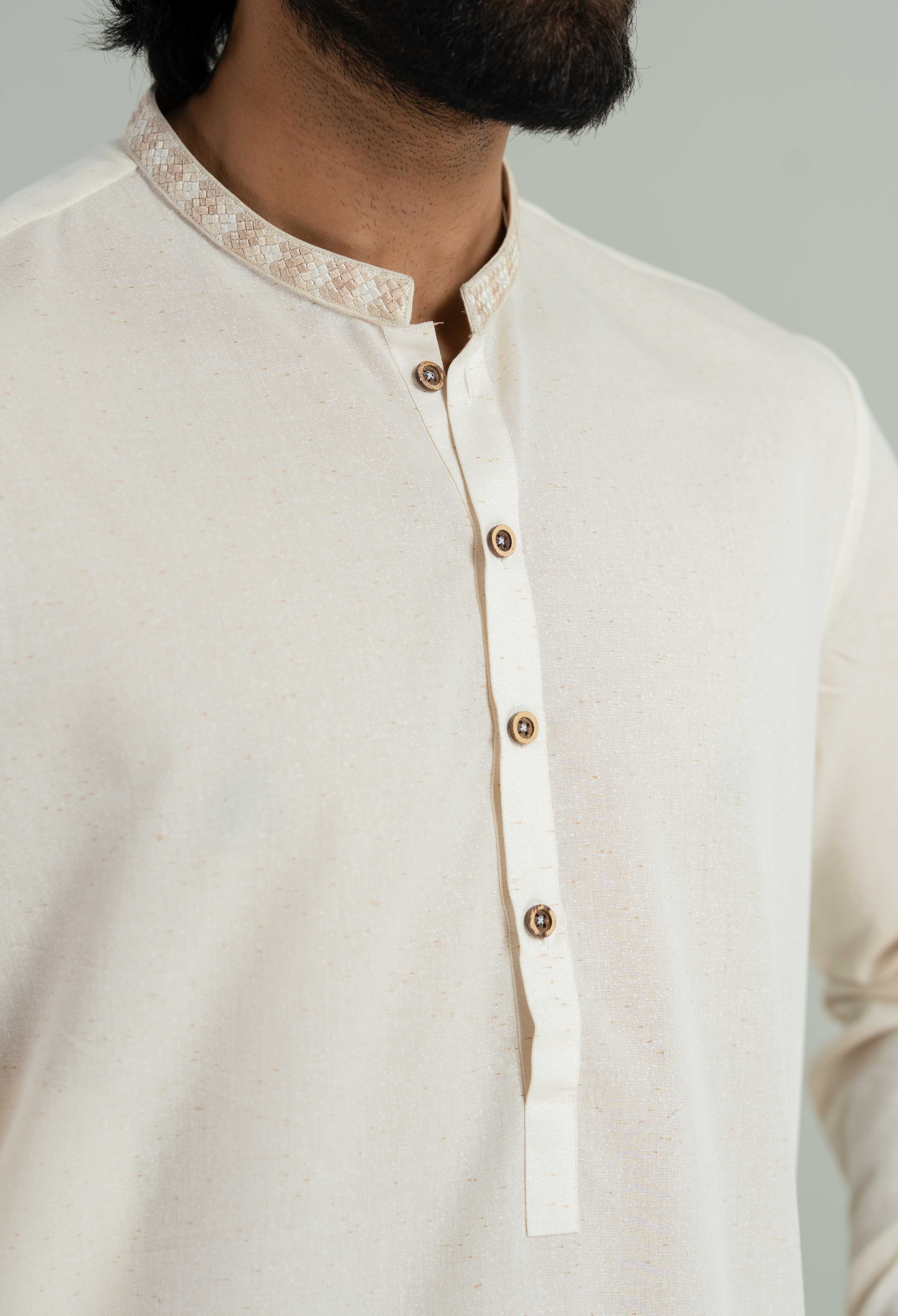 Creamy Beige Cotton Cord's Set