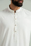 Butter Cream Blended Kameez Shalwar