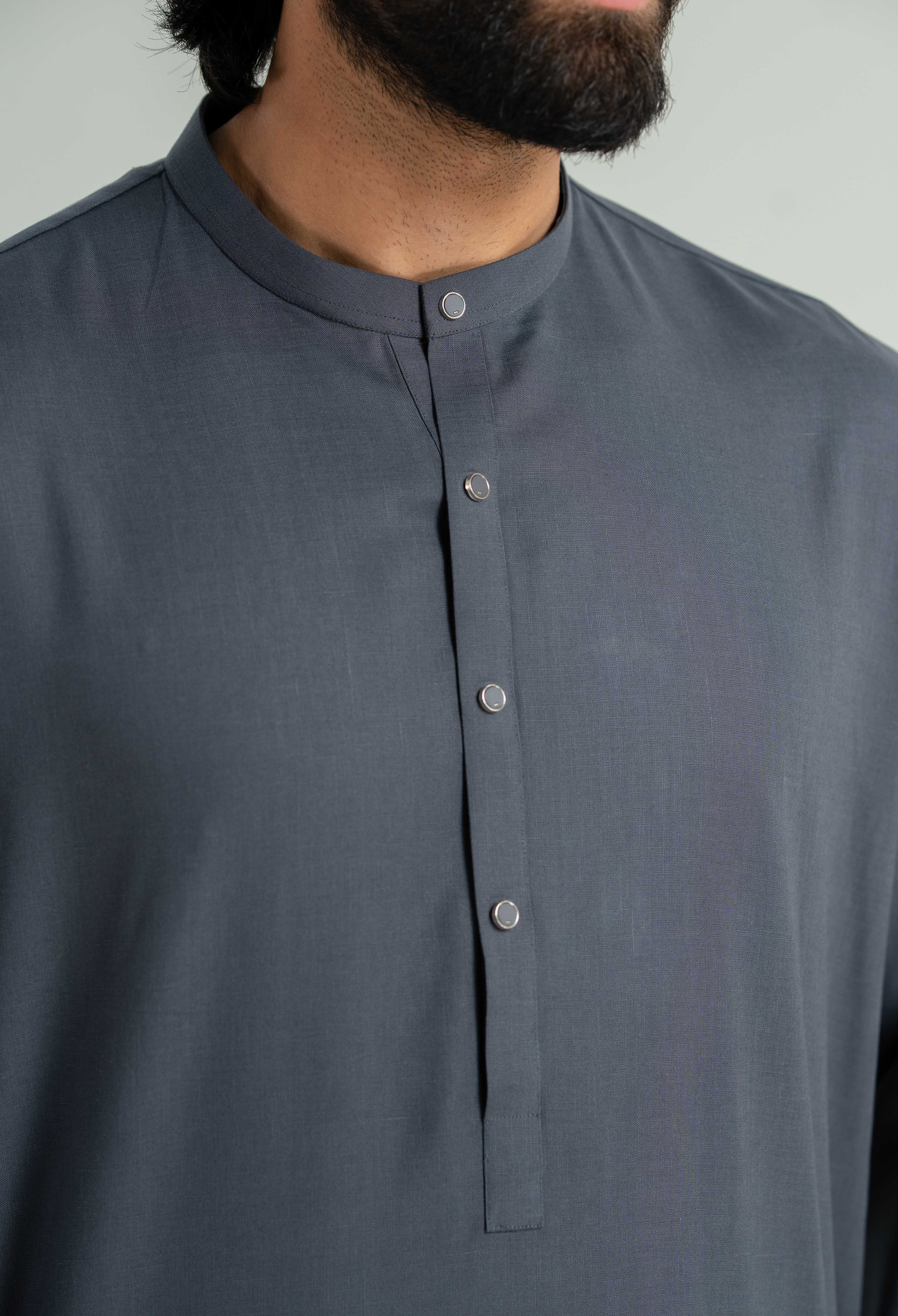 Space Grey Tencel Linen Cord's Set