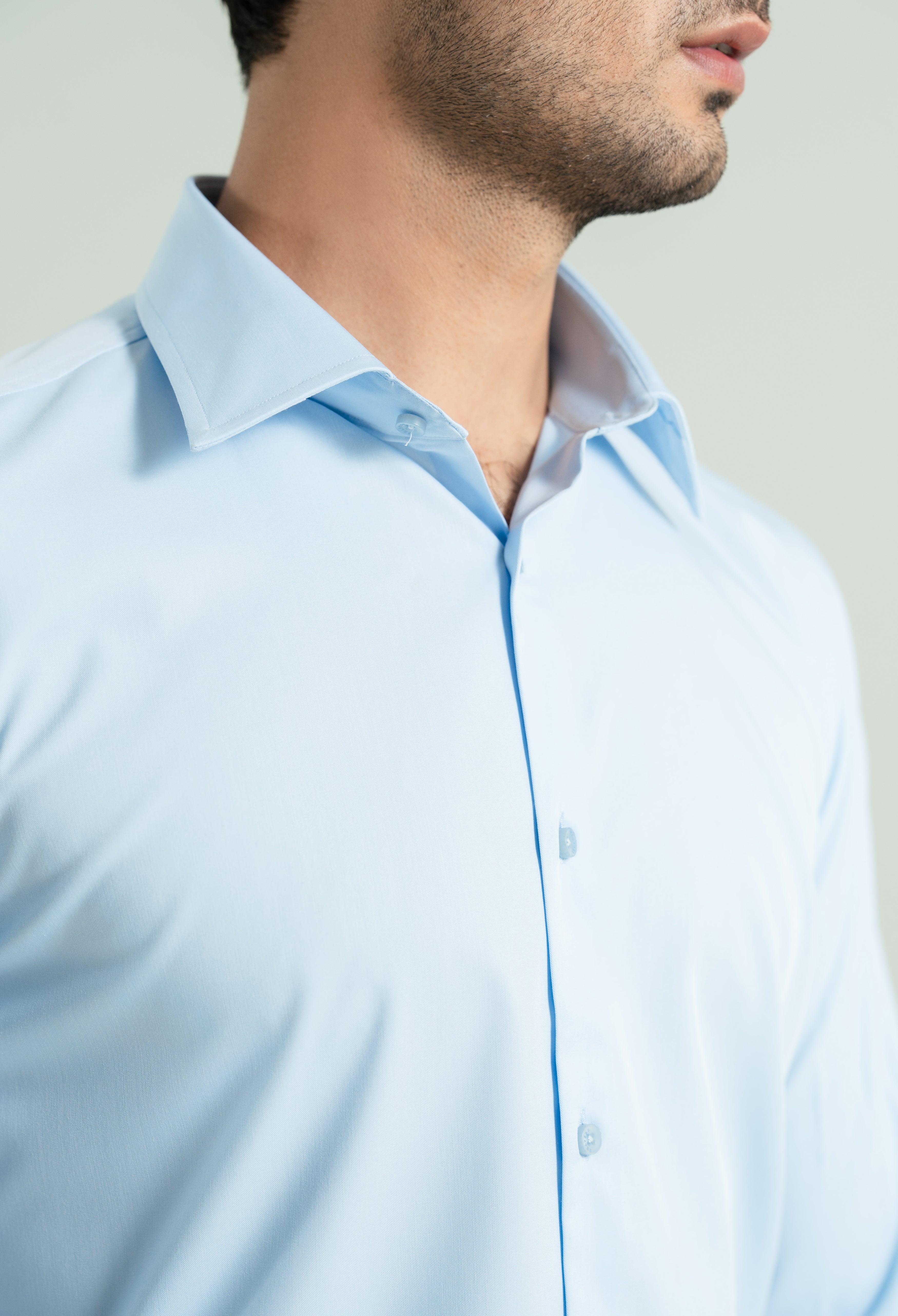 Sky Blue Semi Formal Shirt