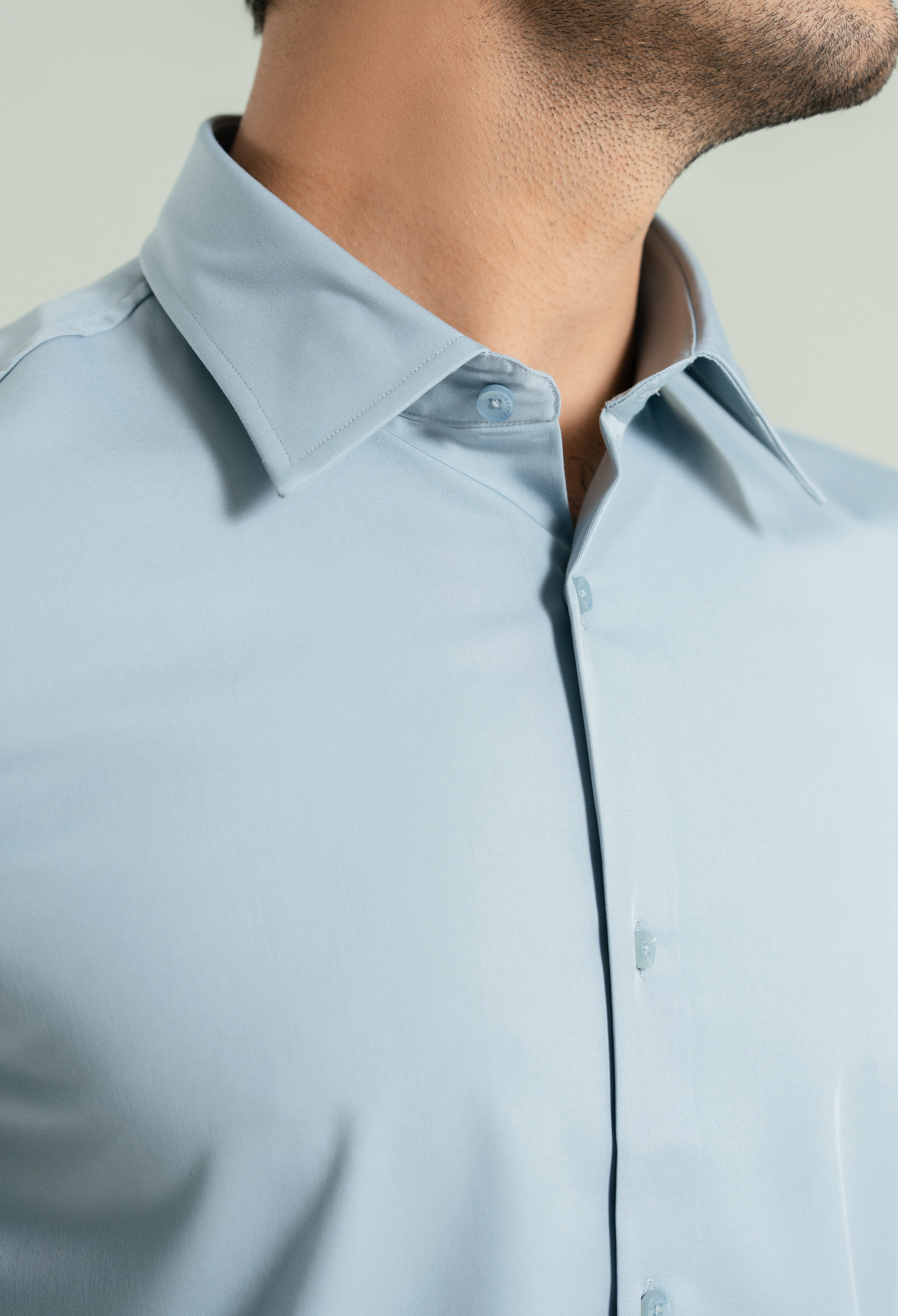 Ash Grey Semi Formal Shirt