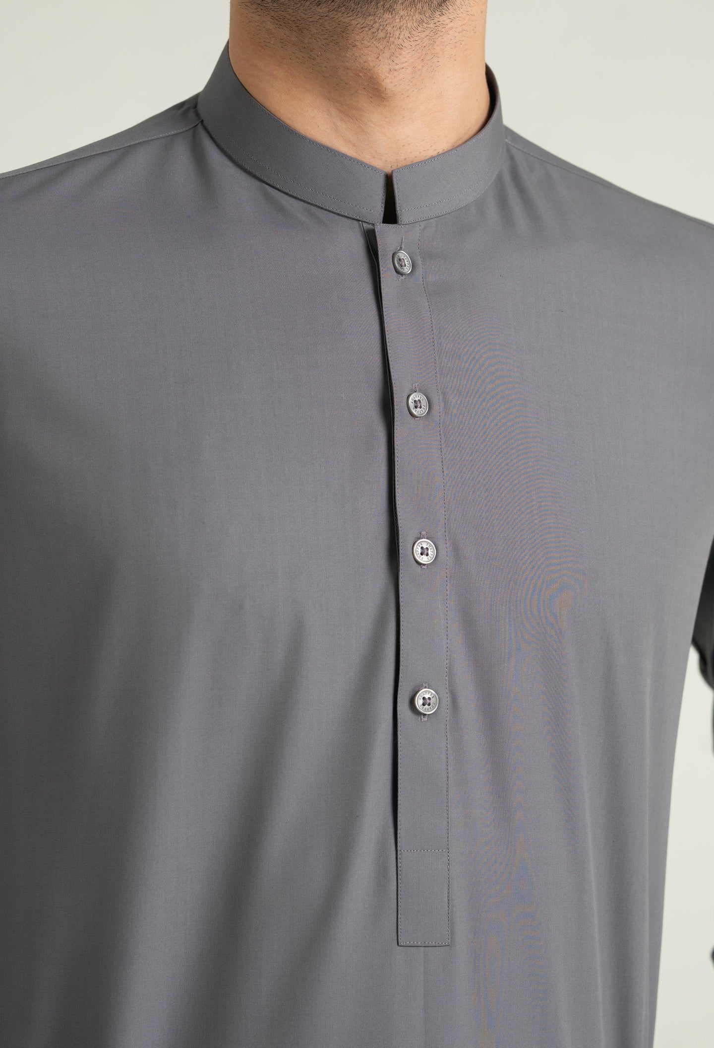 Light Grey Blended Kameez Shalwar