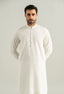 Off White Blended Kameez Shalwar