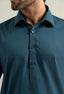 Turquoise Blue Cotton Kameez Shalwar