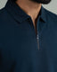 Deep Navy Zip Styled Polo