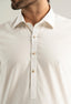 Off White Cotton Kameez Shalwar
