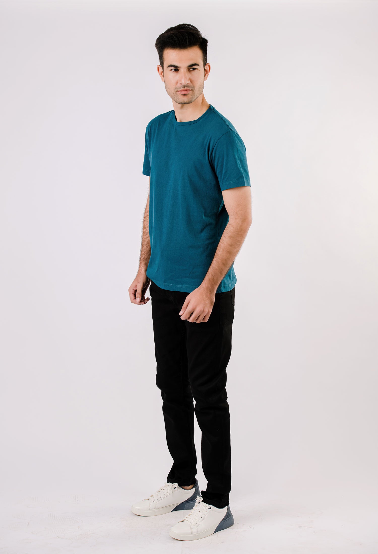 Teal Blue Basic T-Shirt (T-SHB-0001)