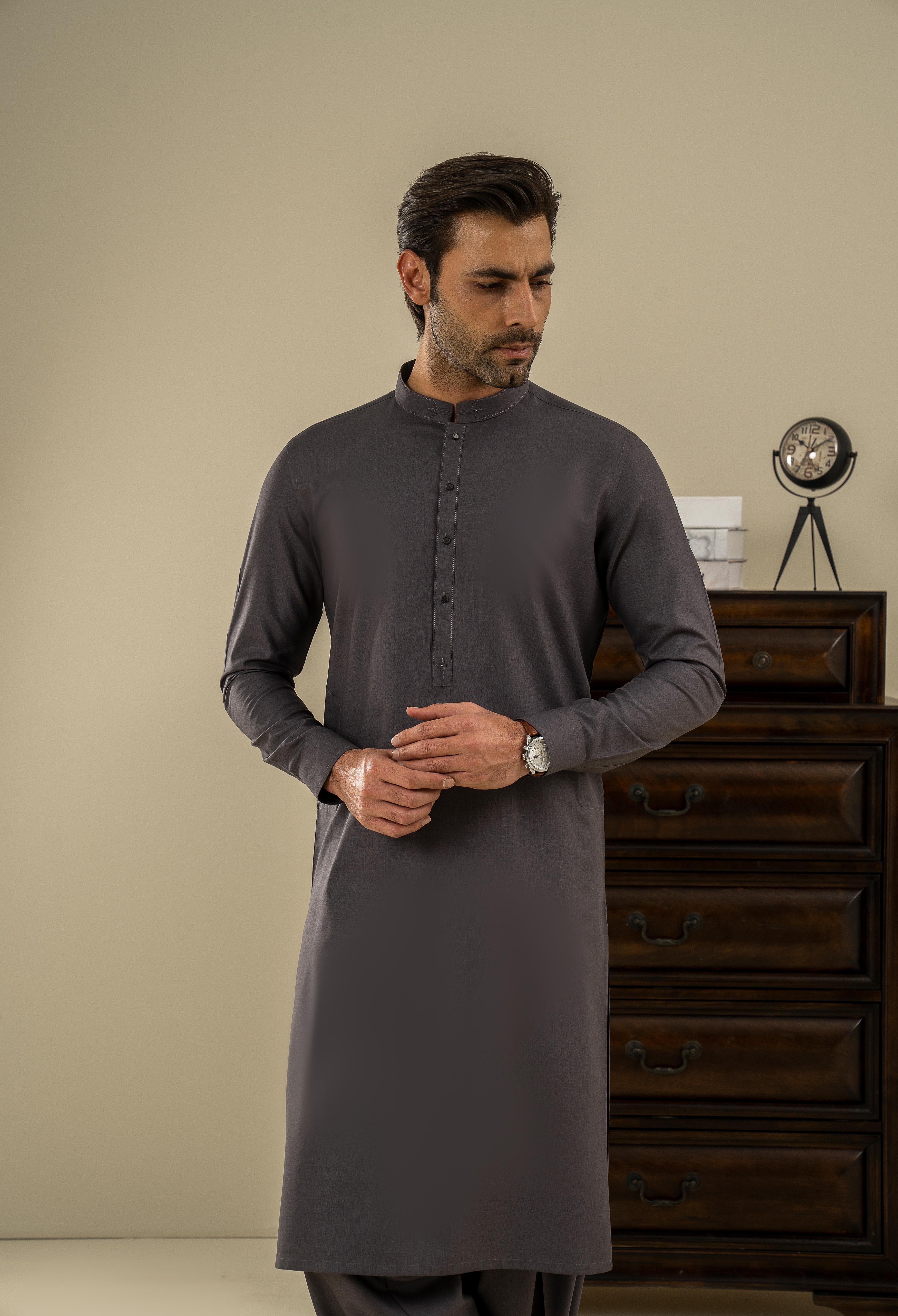 Met Purple Detailing Kameez Shalwar