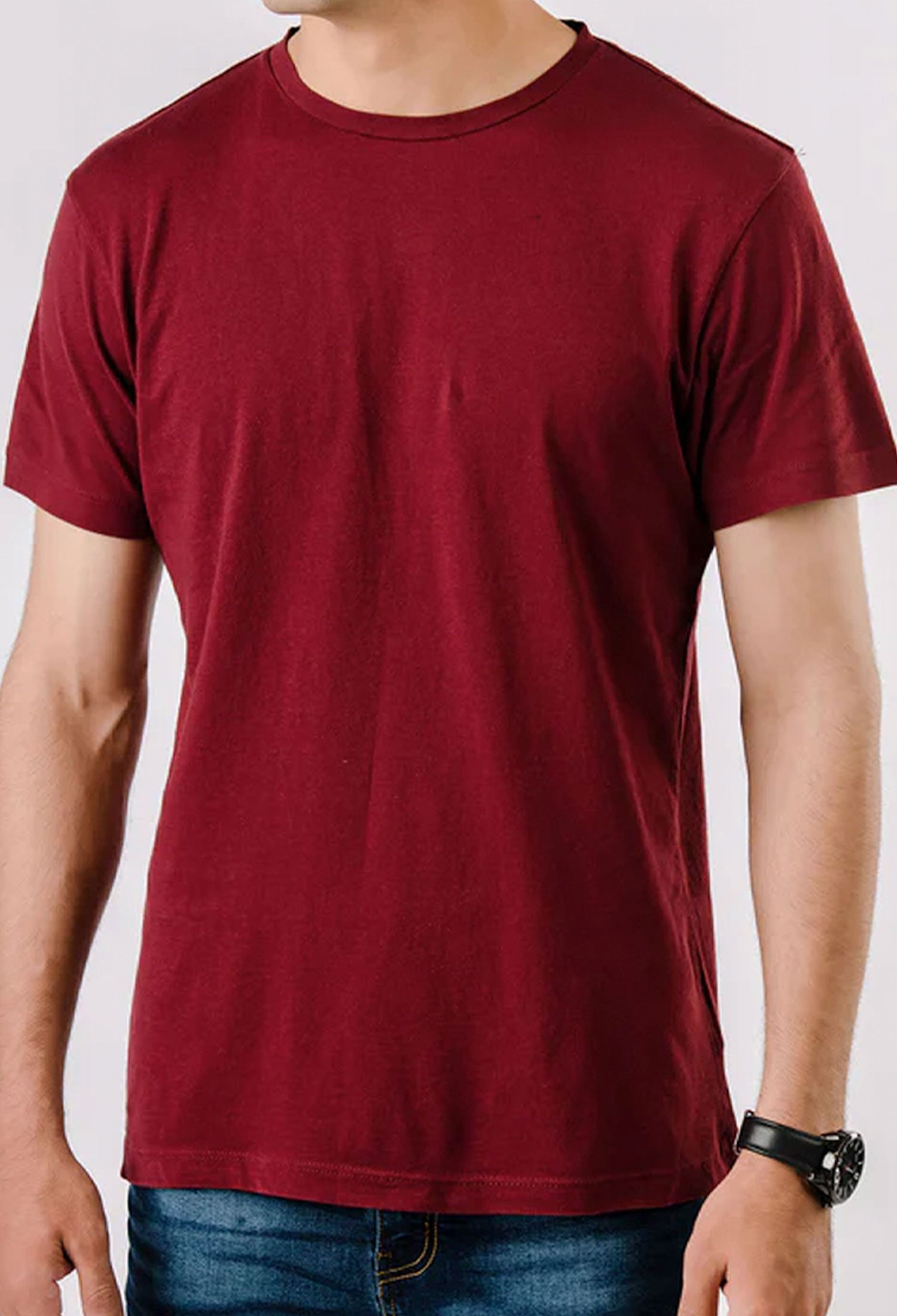 Maroon Basic T-Shirt (T-SHB-0001)