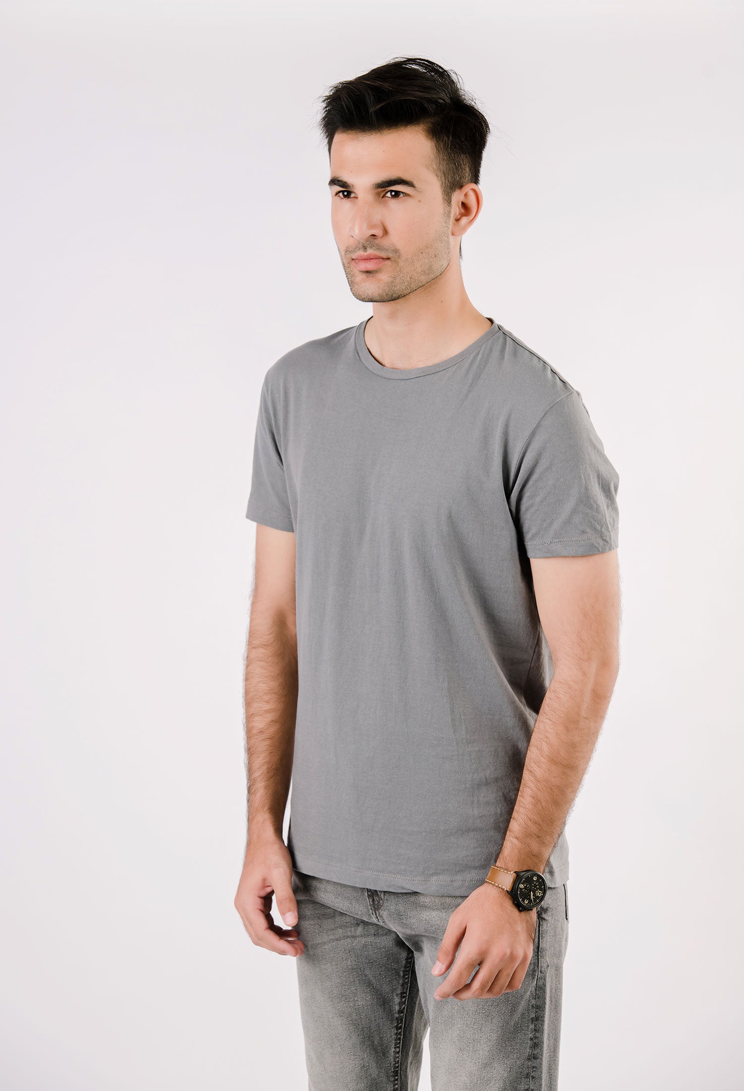 Grey Basic T-Shirt (T-SHB-0001)