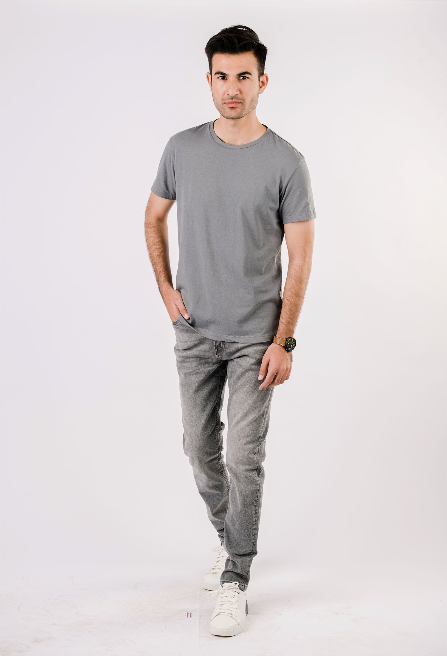 Grey Basic T-Shirt