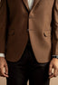 Chocolate Brown Tweed Blazer