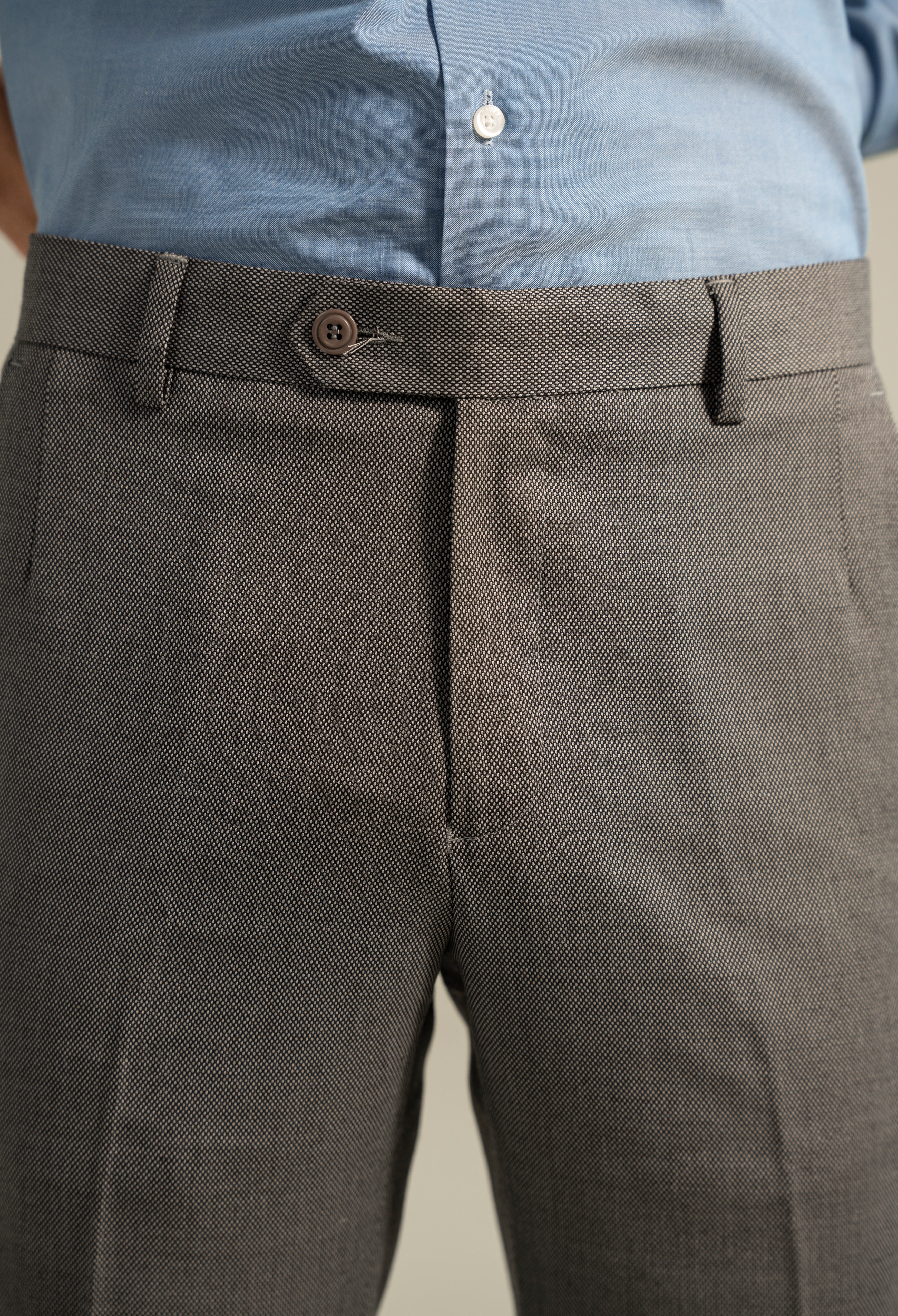 Grey Woolen Dress Pant