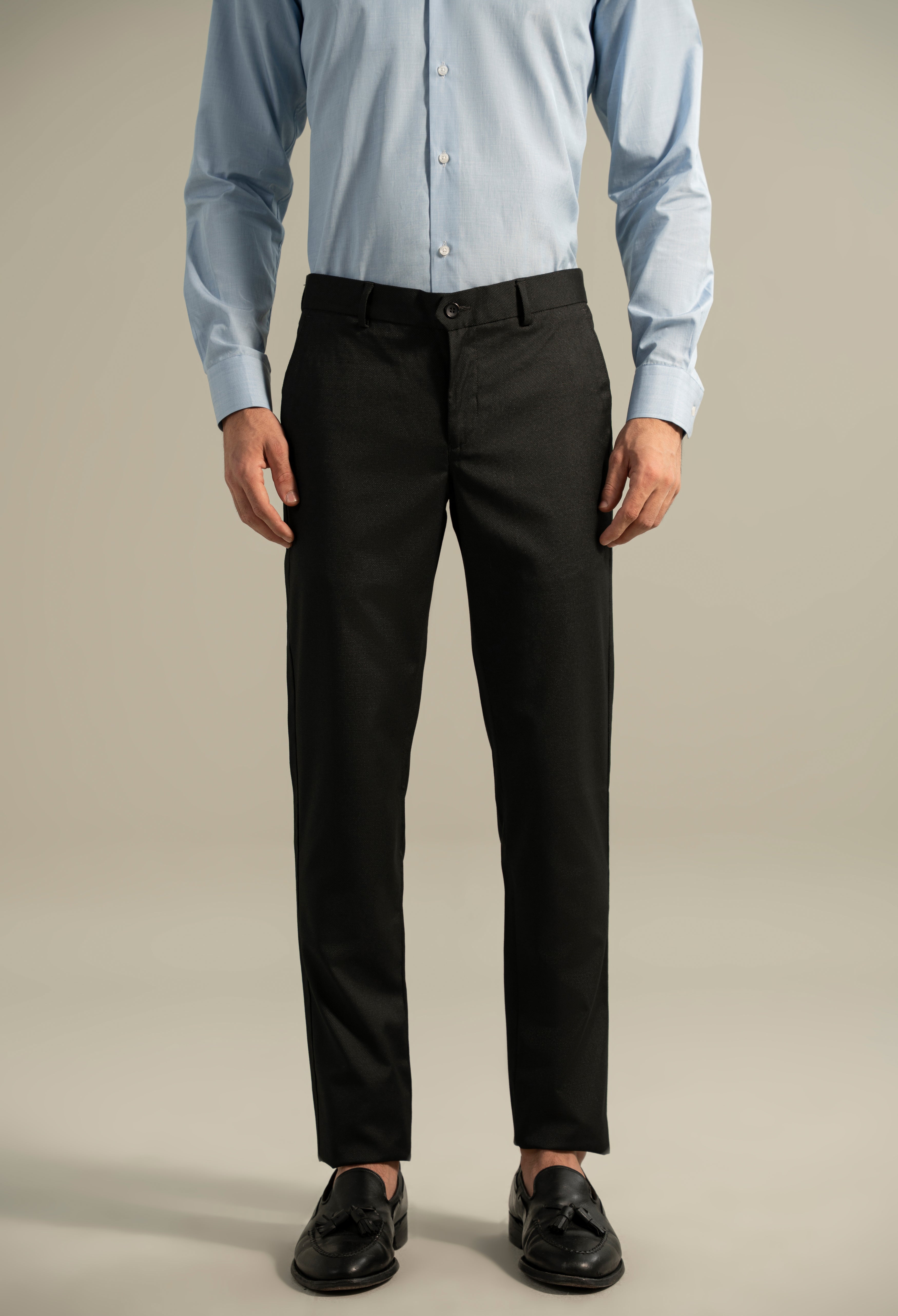 Black Lycra Dress Pant