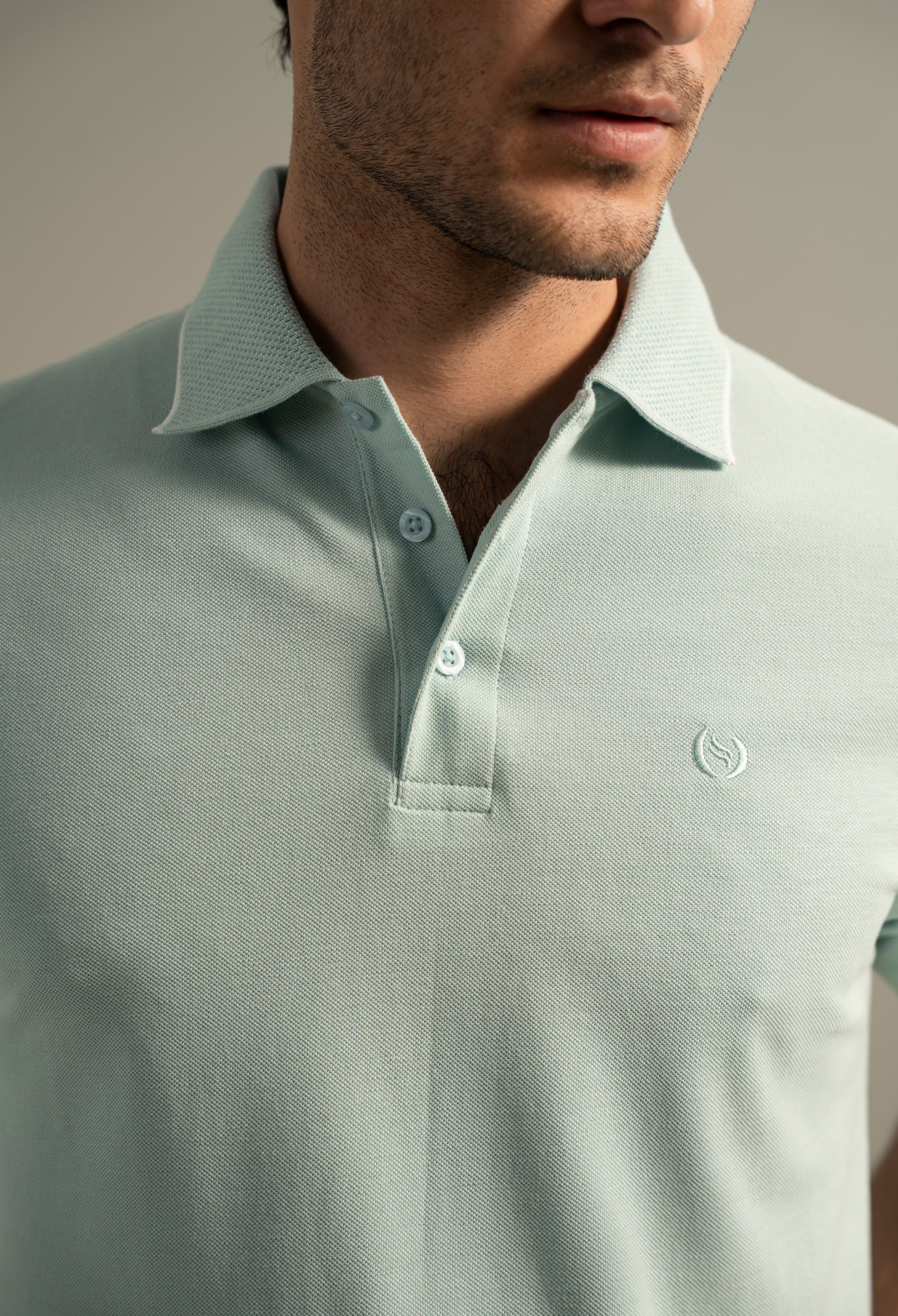 Pastel Blue Polo