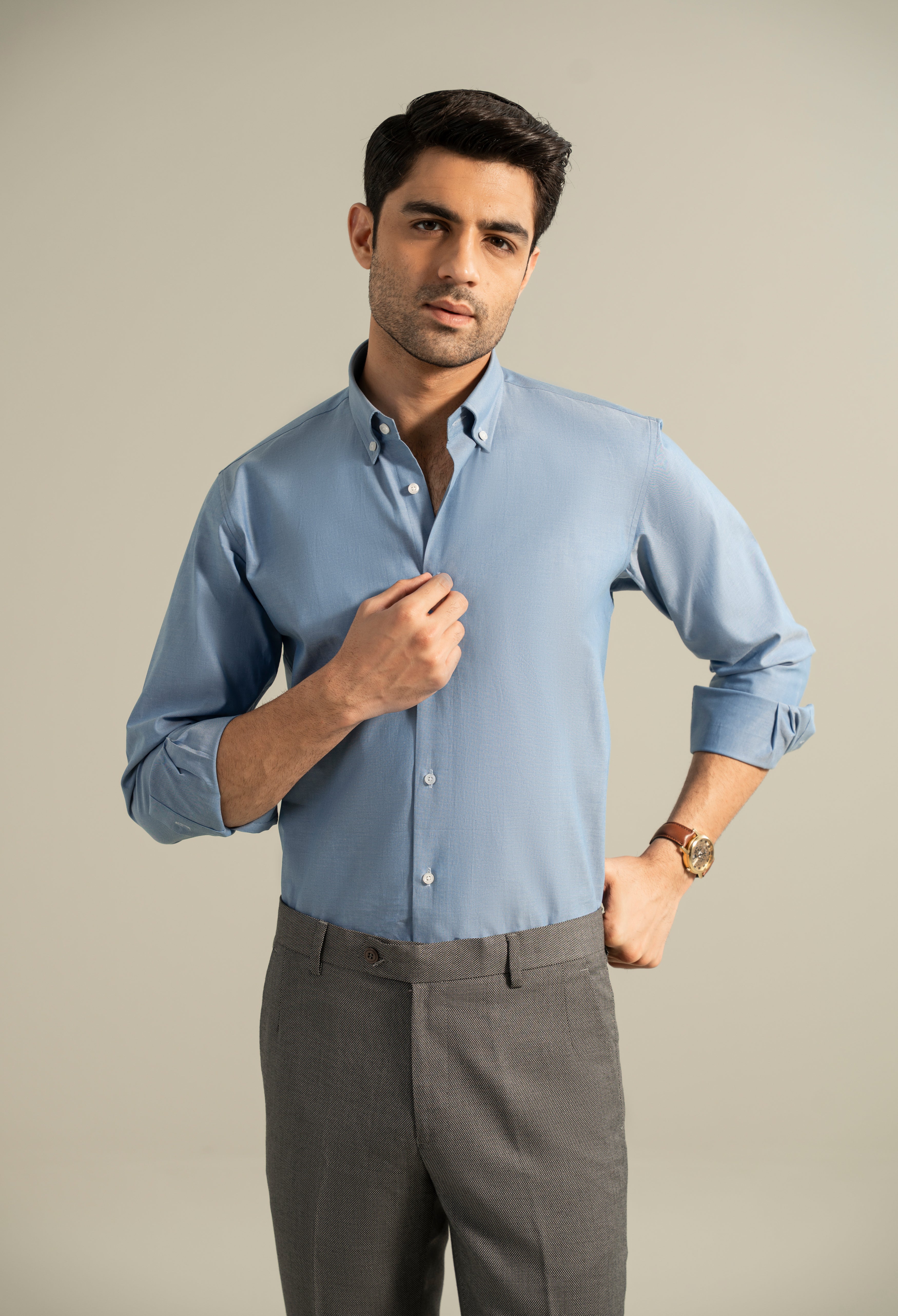 Cosmic Blue Semi Formal Shirt