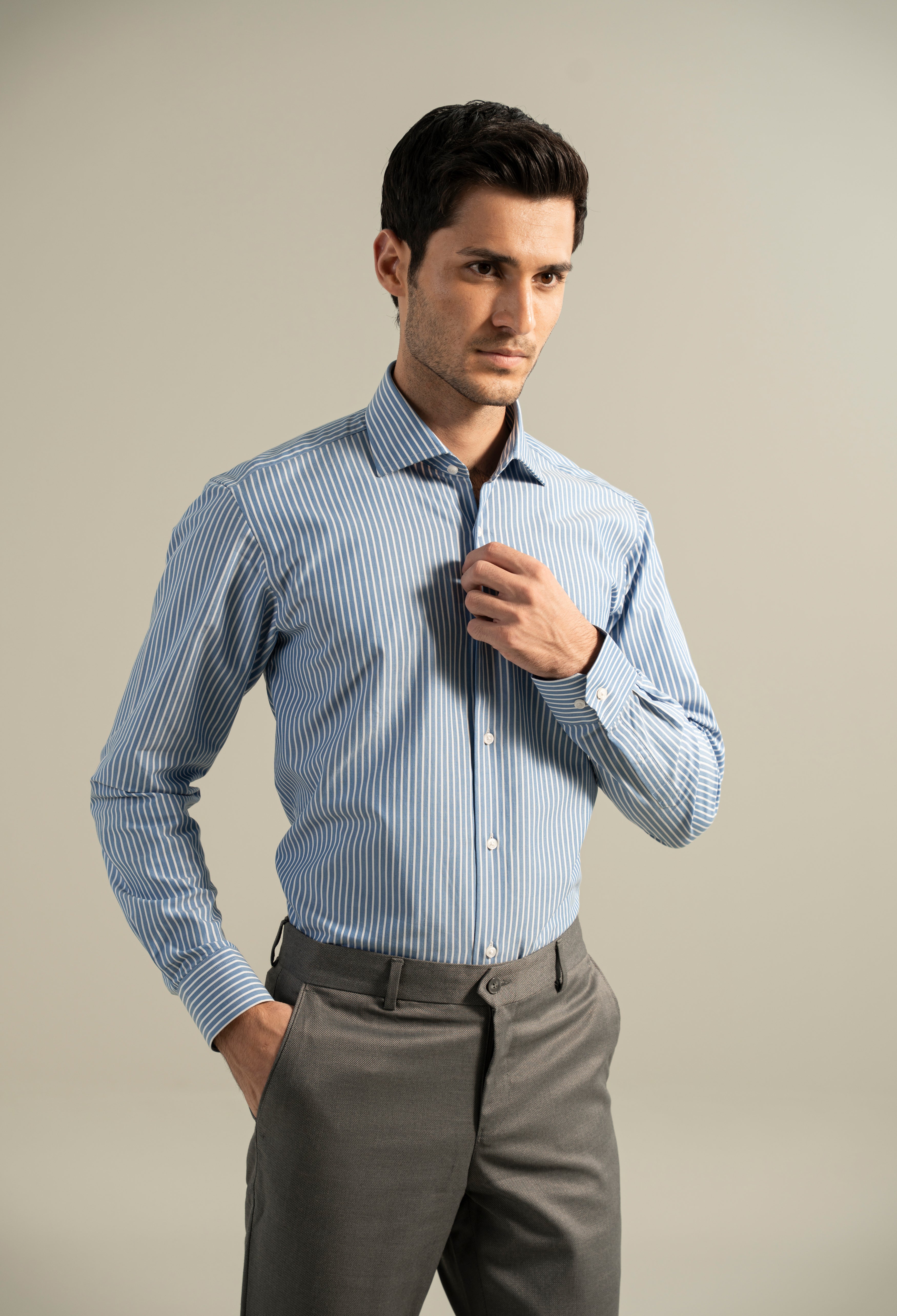 Artic Blue Stripe Shirt