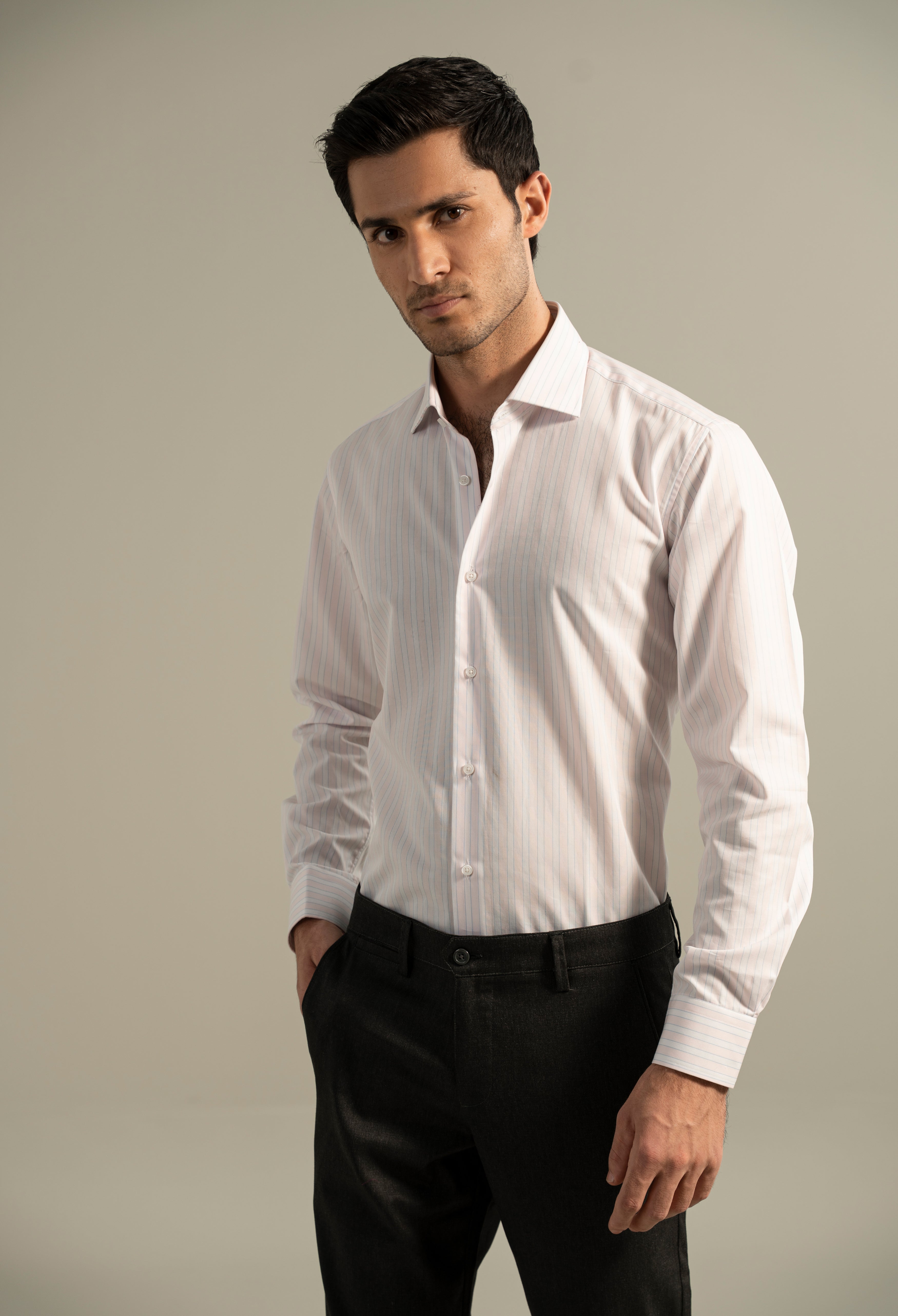 Pink Salt Stripe Shirt