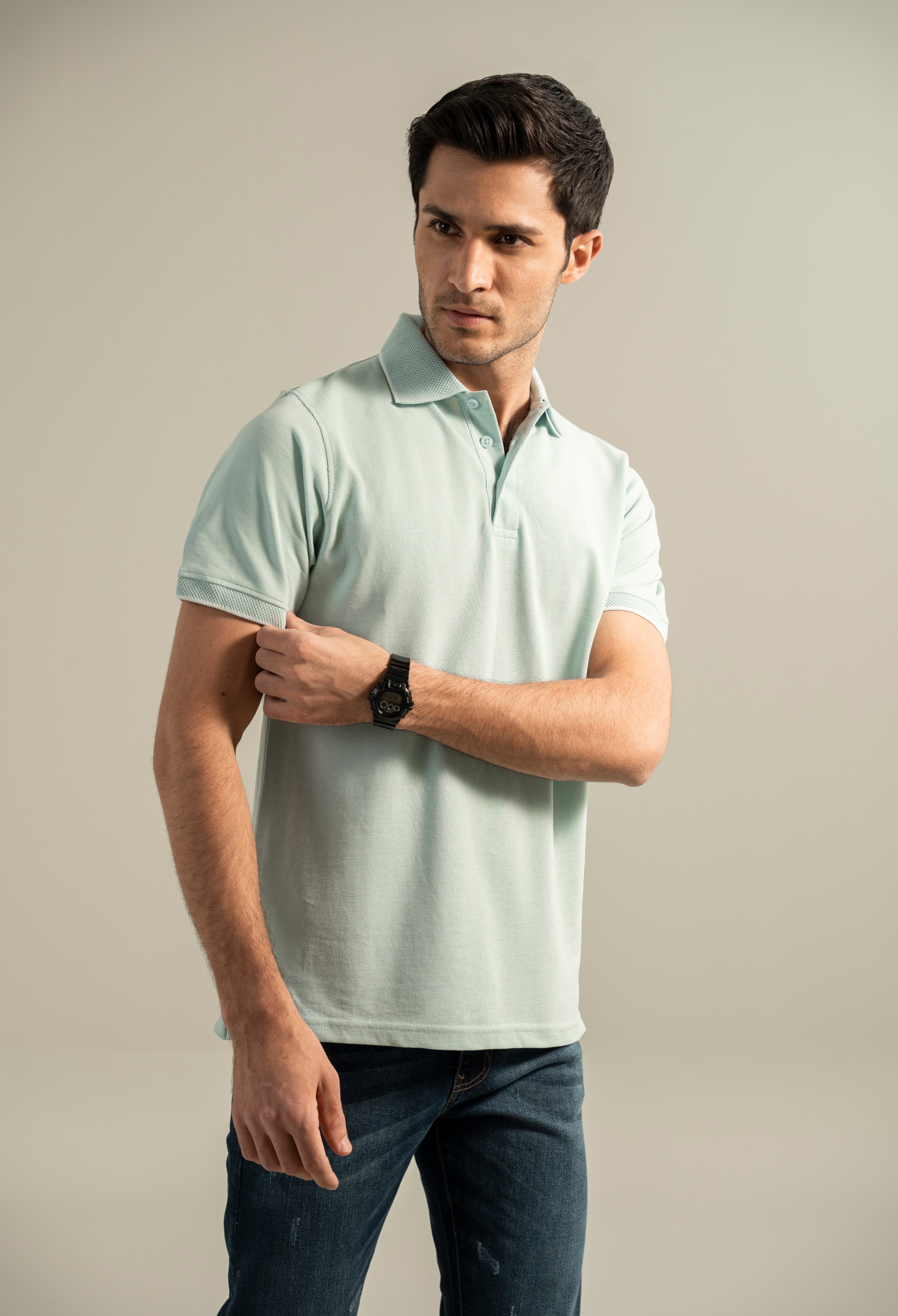 Pastel Blue Polo