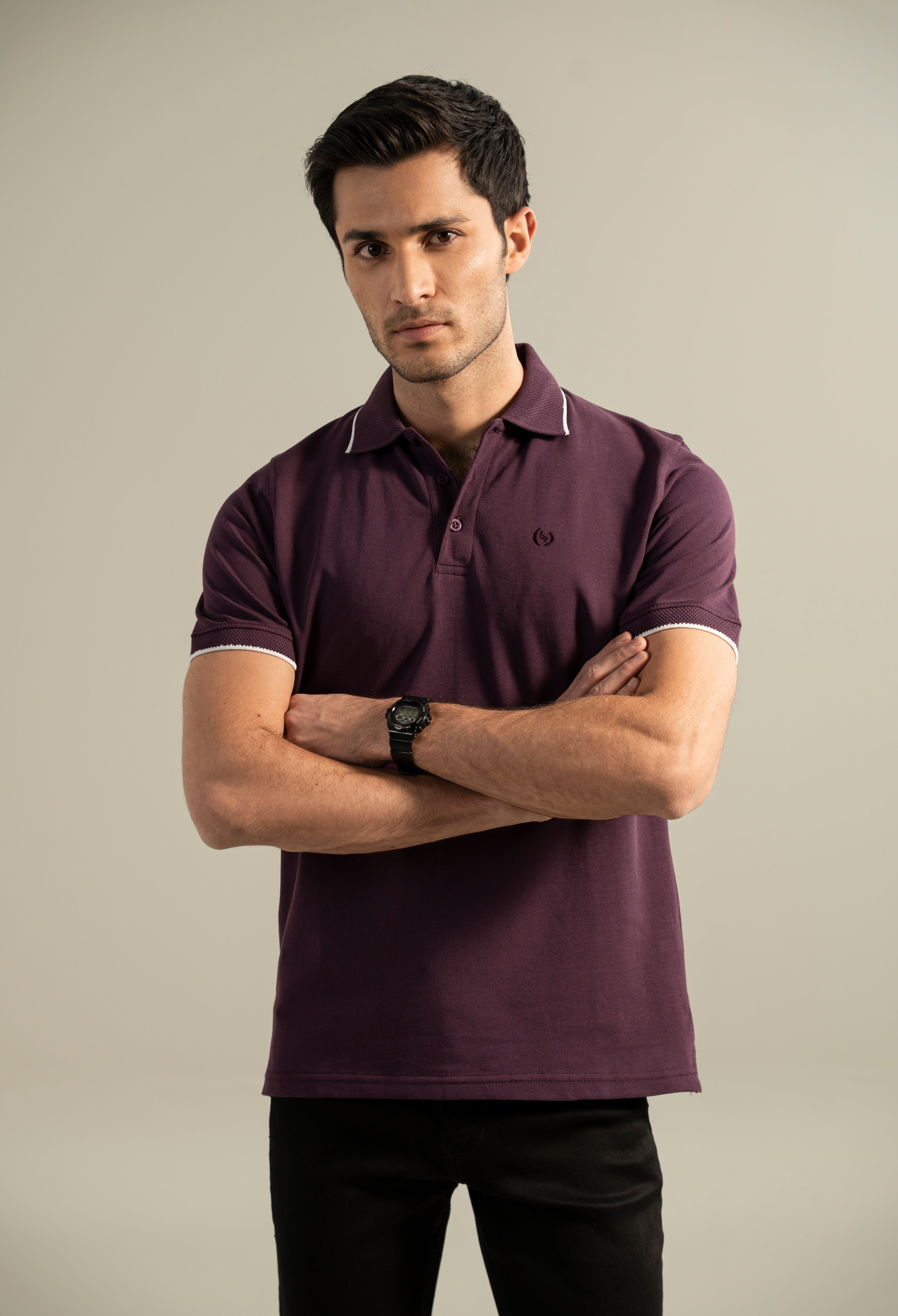 Wine Purple Polo