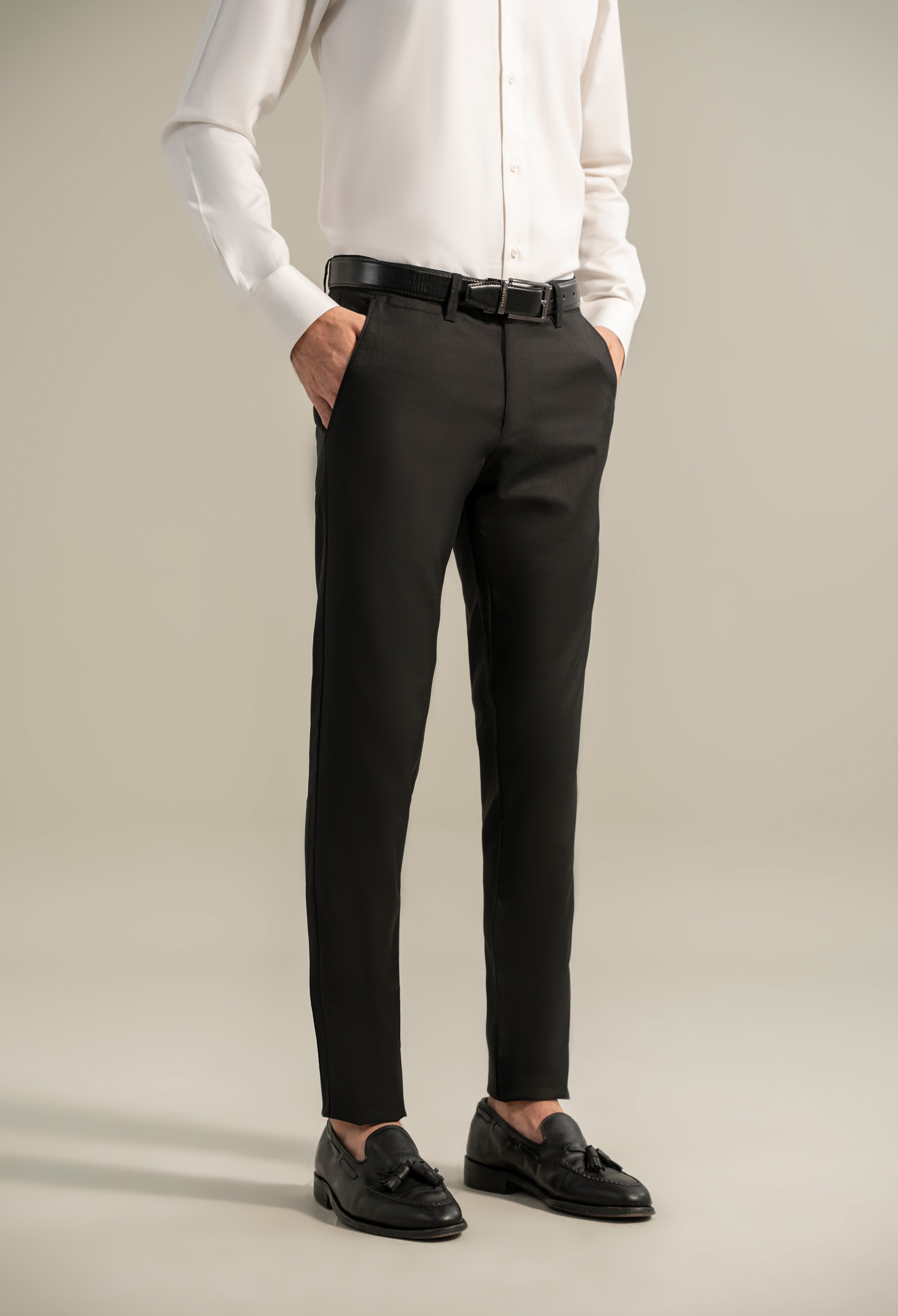 Black Lycra Dress Pant