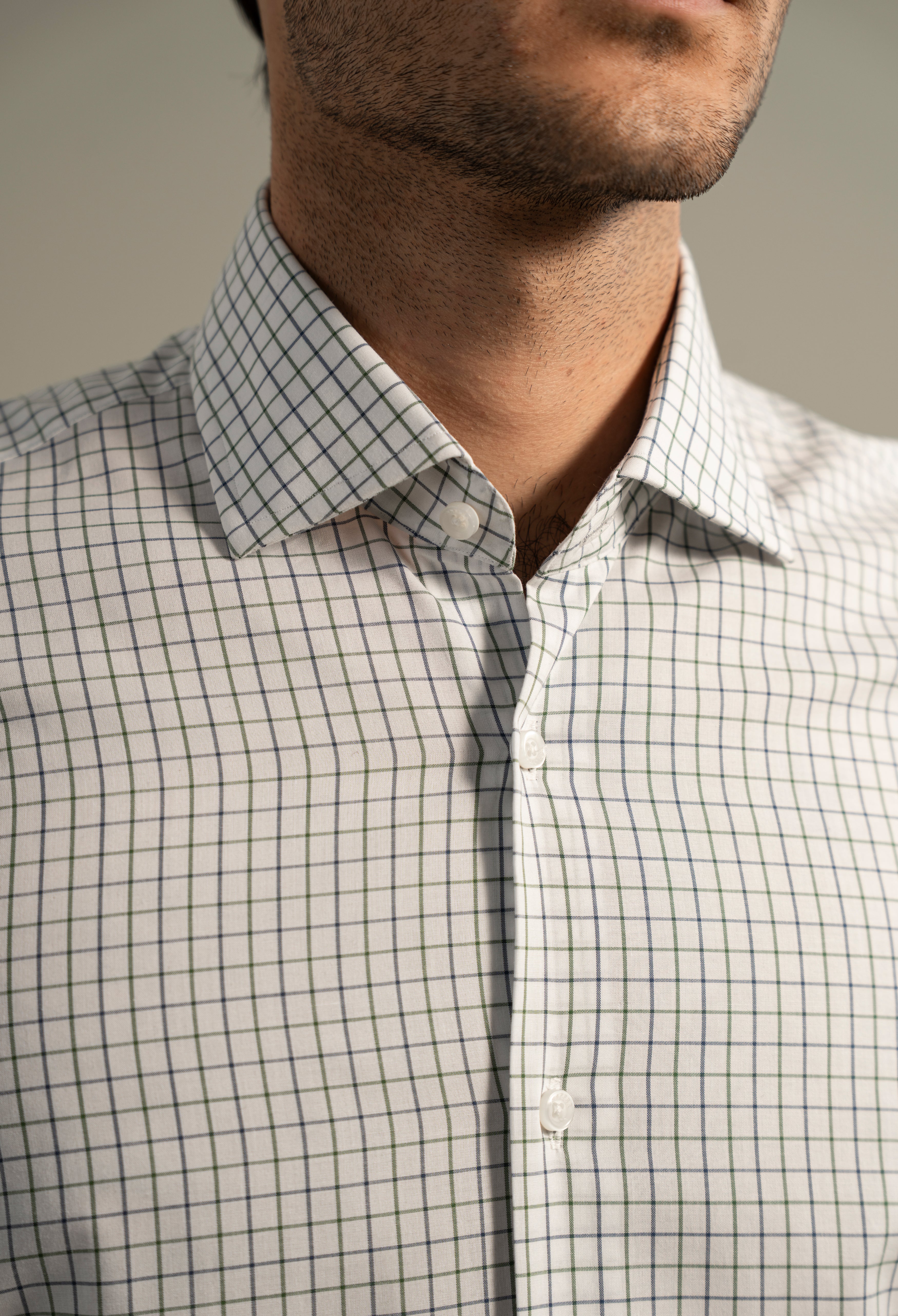 Blue & White Checkered Shirt