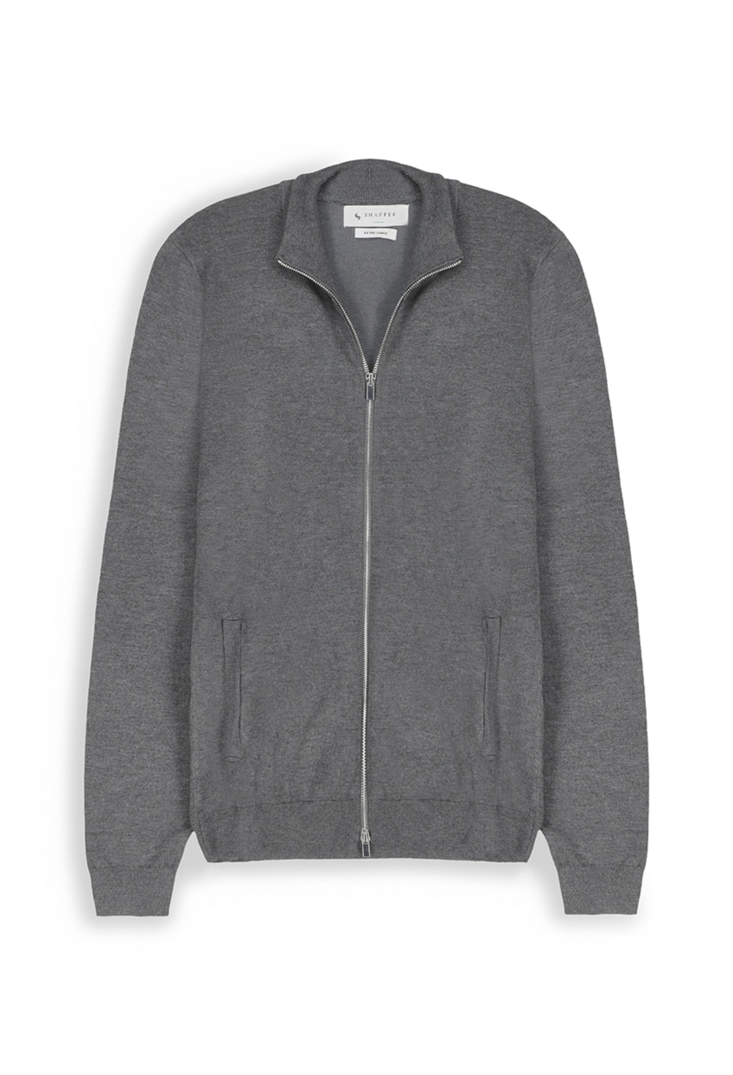 Ash Black Mock Neck Zipper