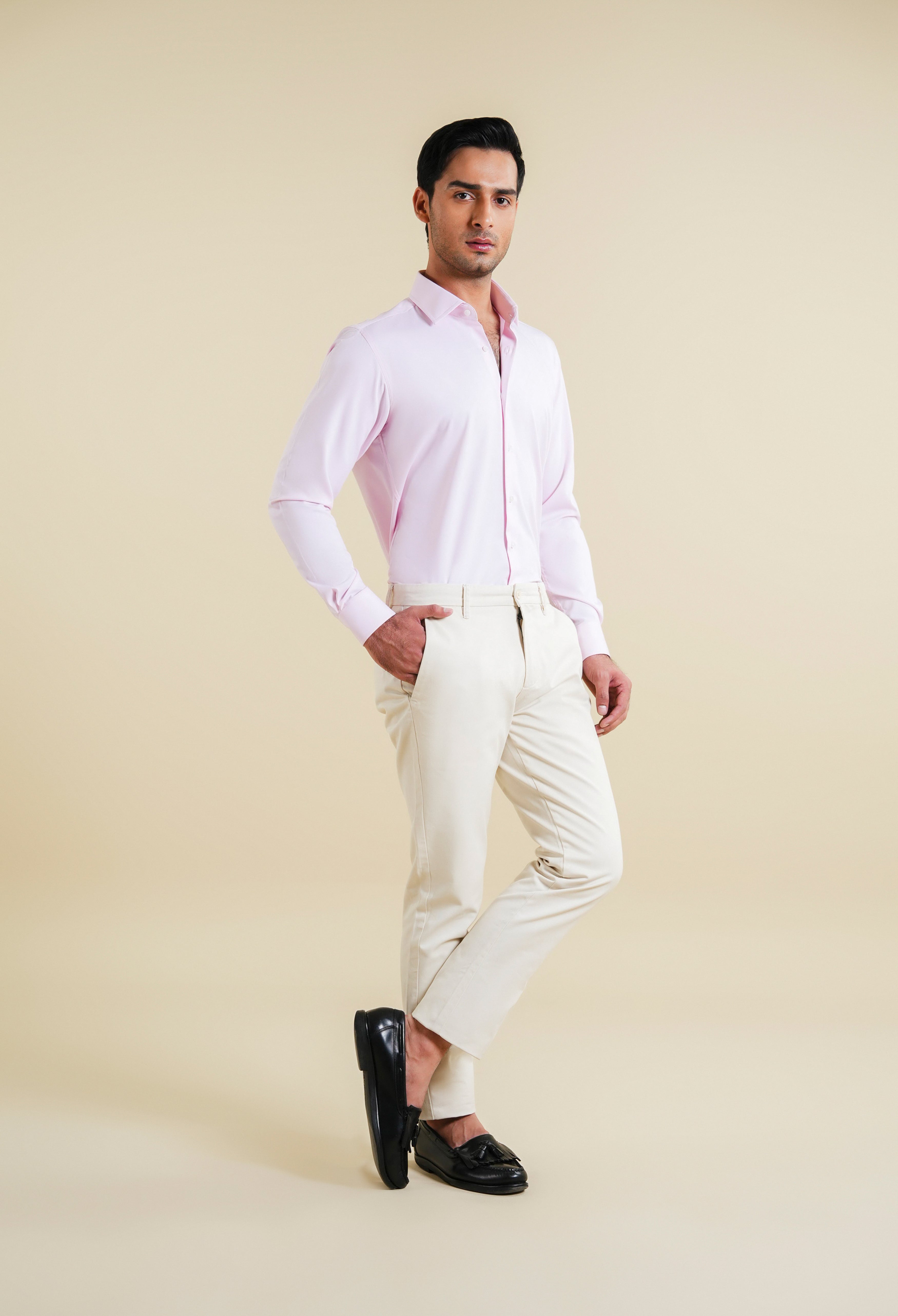 Baby Pink Casual Shirt