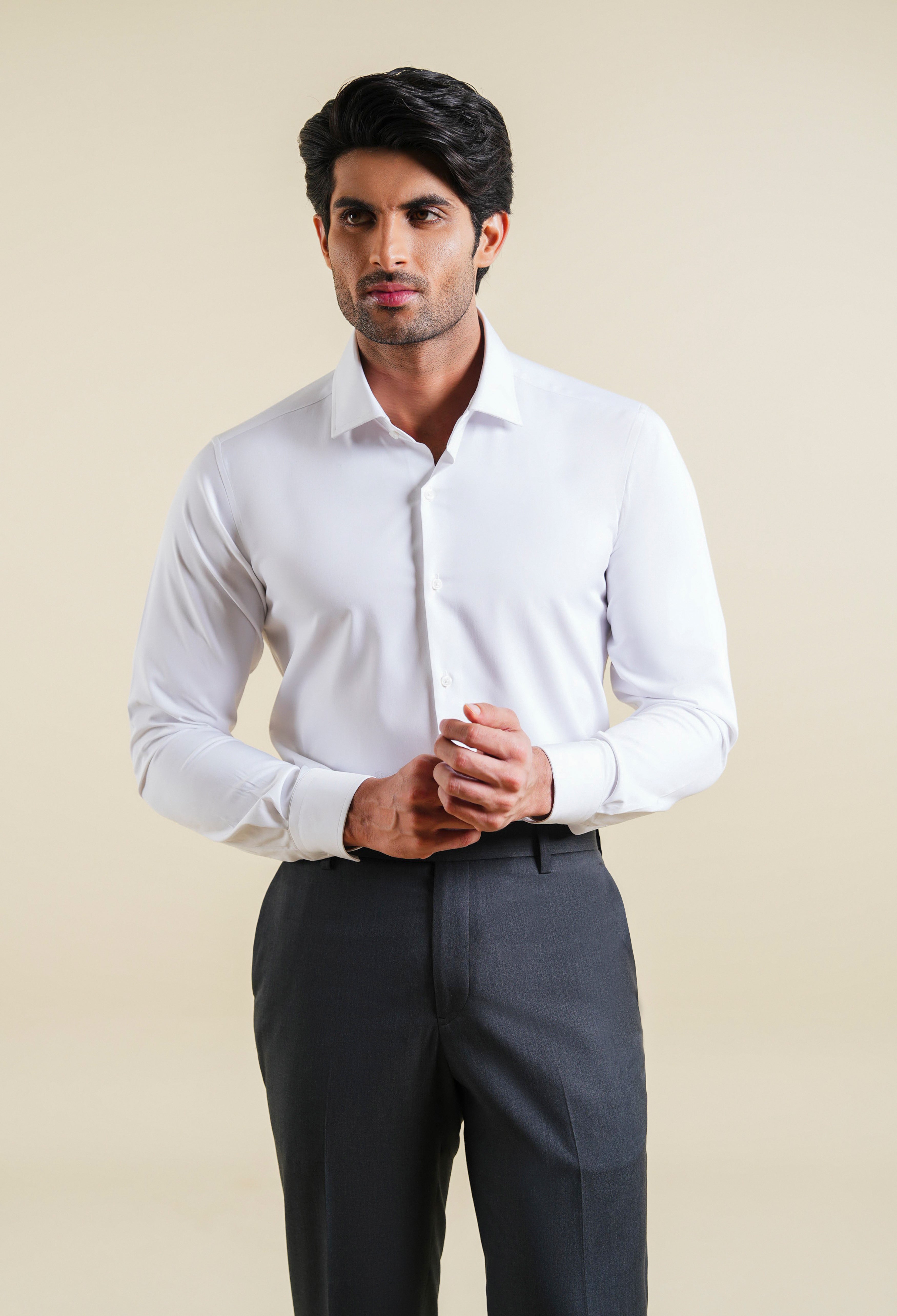 Coconut White Casual Shirt
