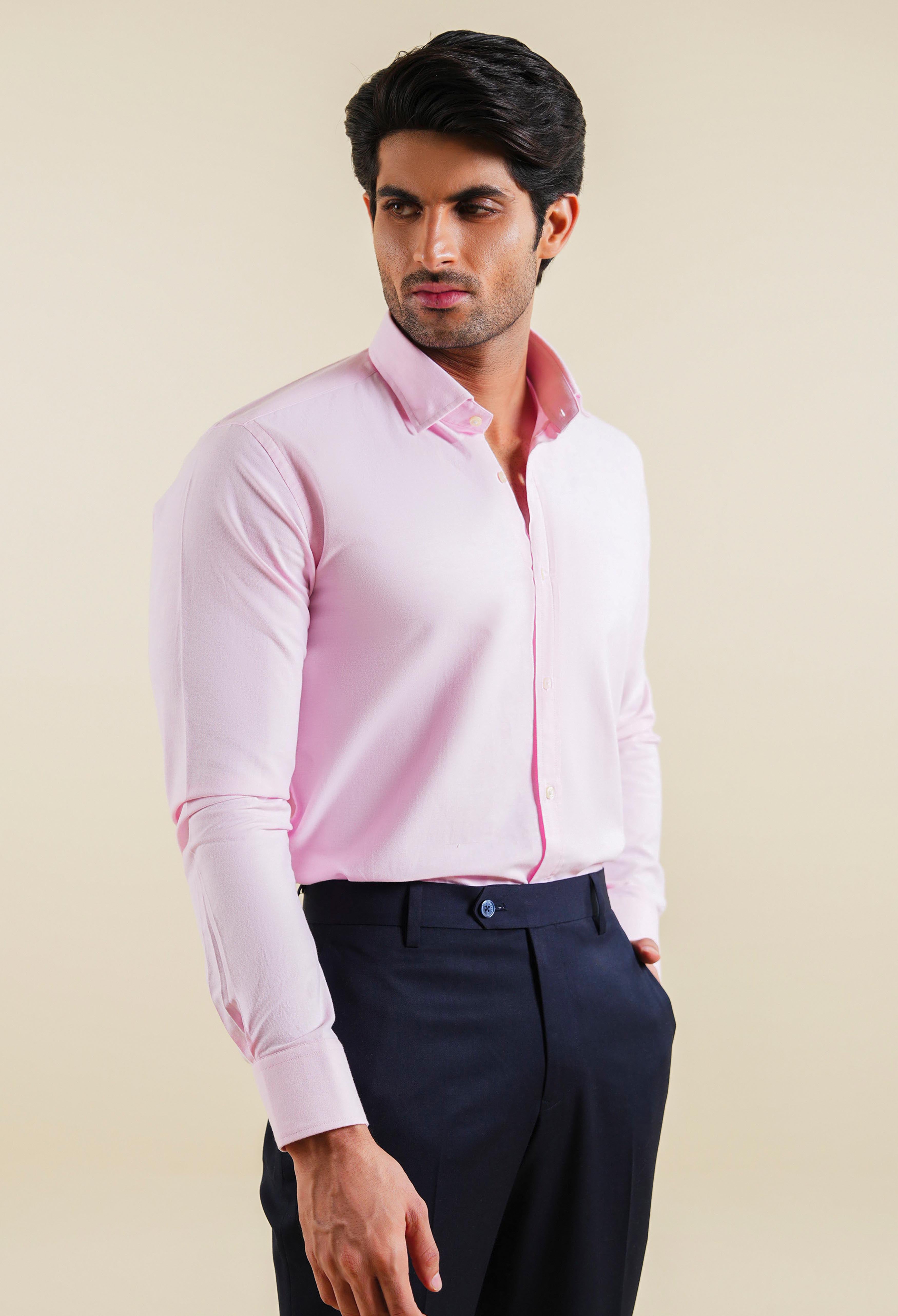 Powder Pink Oxford Shirt