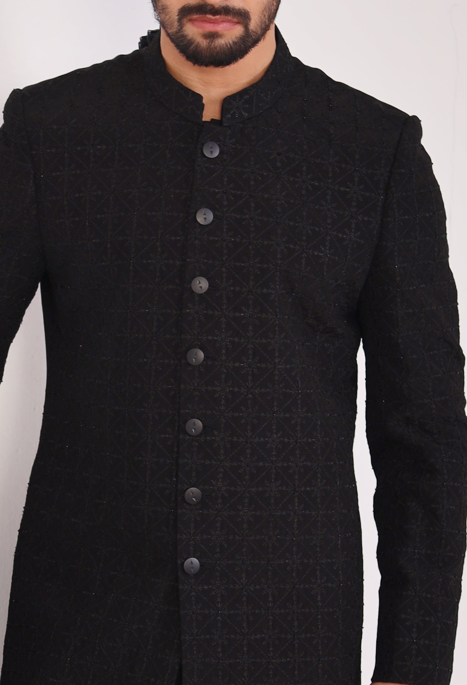 Onex Black Sherwani (Sher-000222)