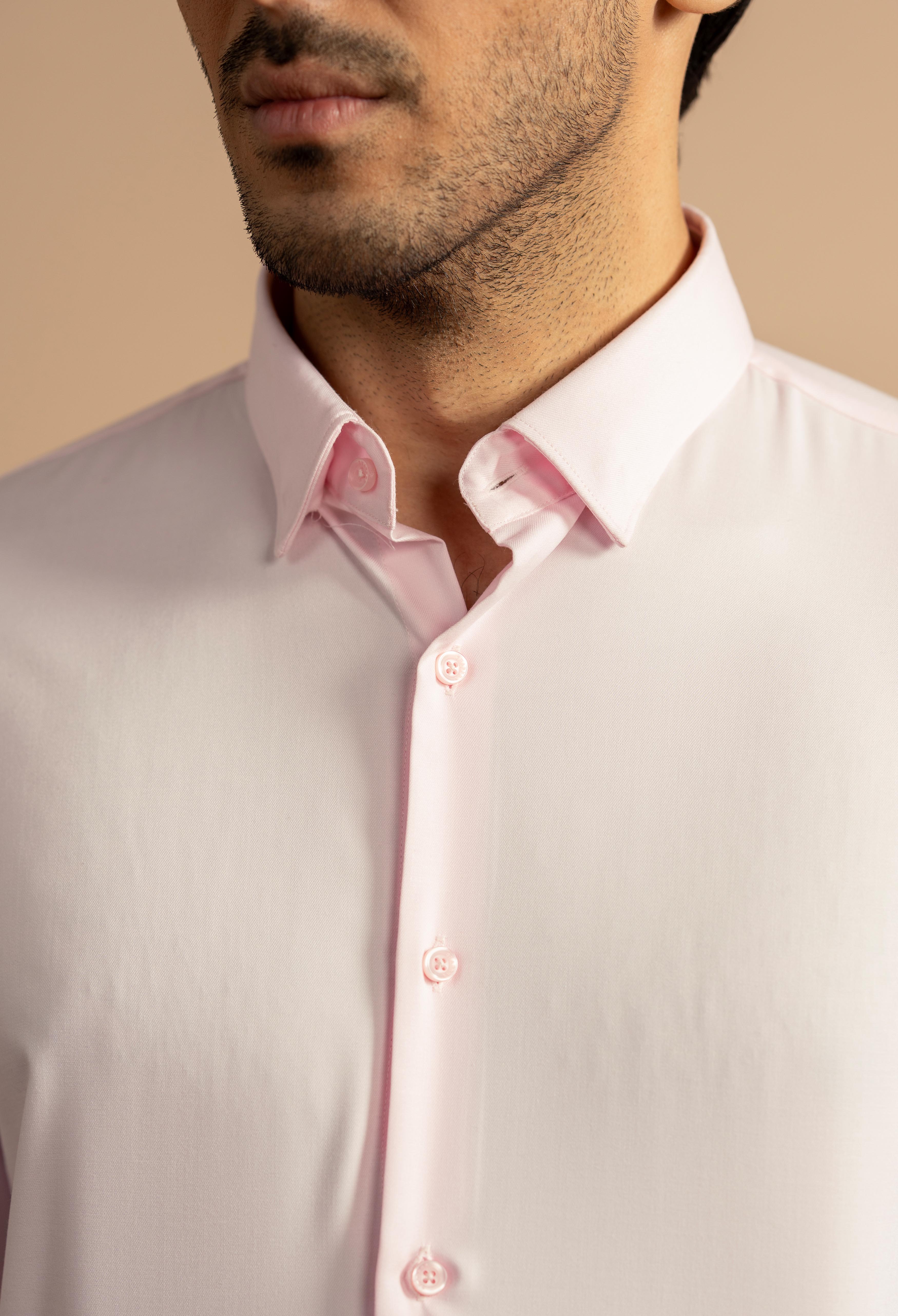 Rose Pink Semi Formal Shirt