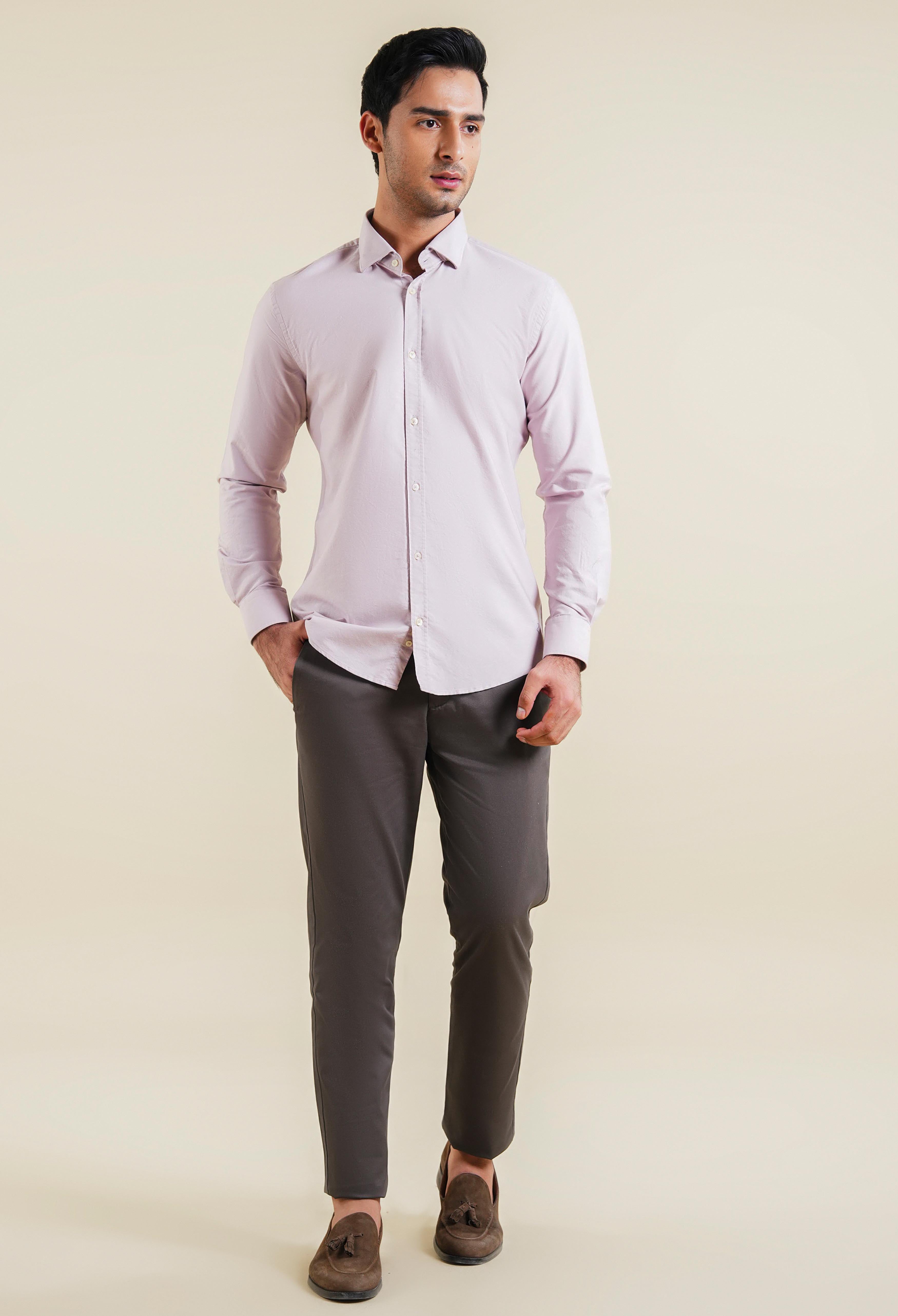 Pale Pine Oxford Shirt