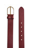 Cognac Plain Leather Belt