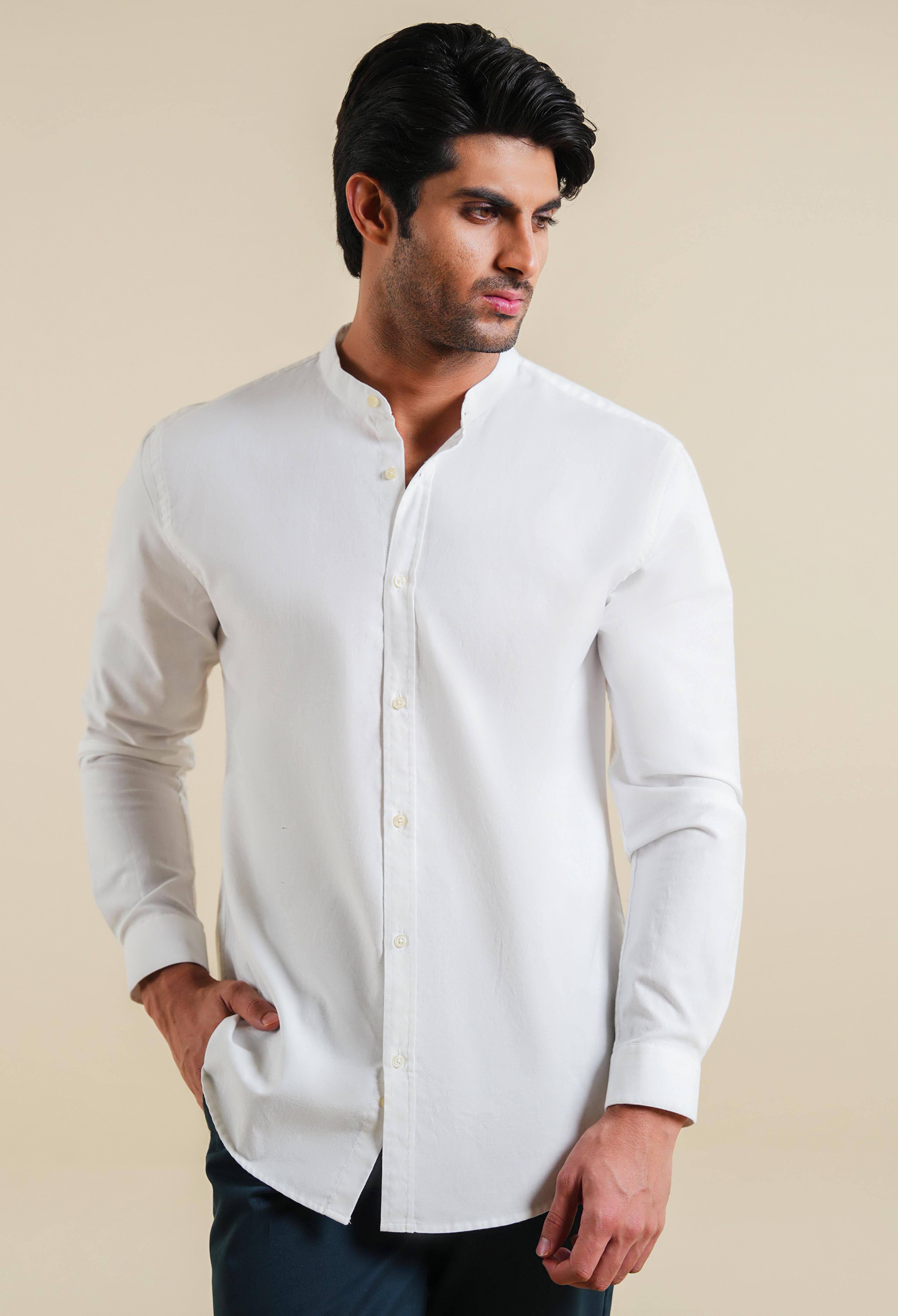 Light Cream Oxford Shirt