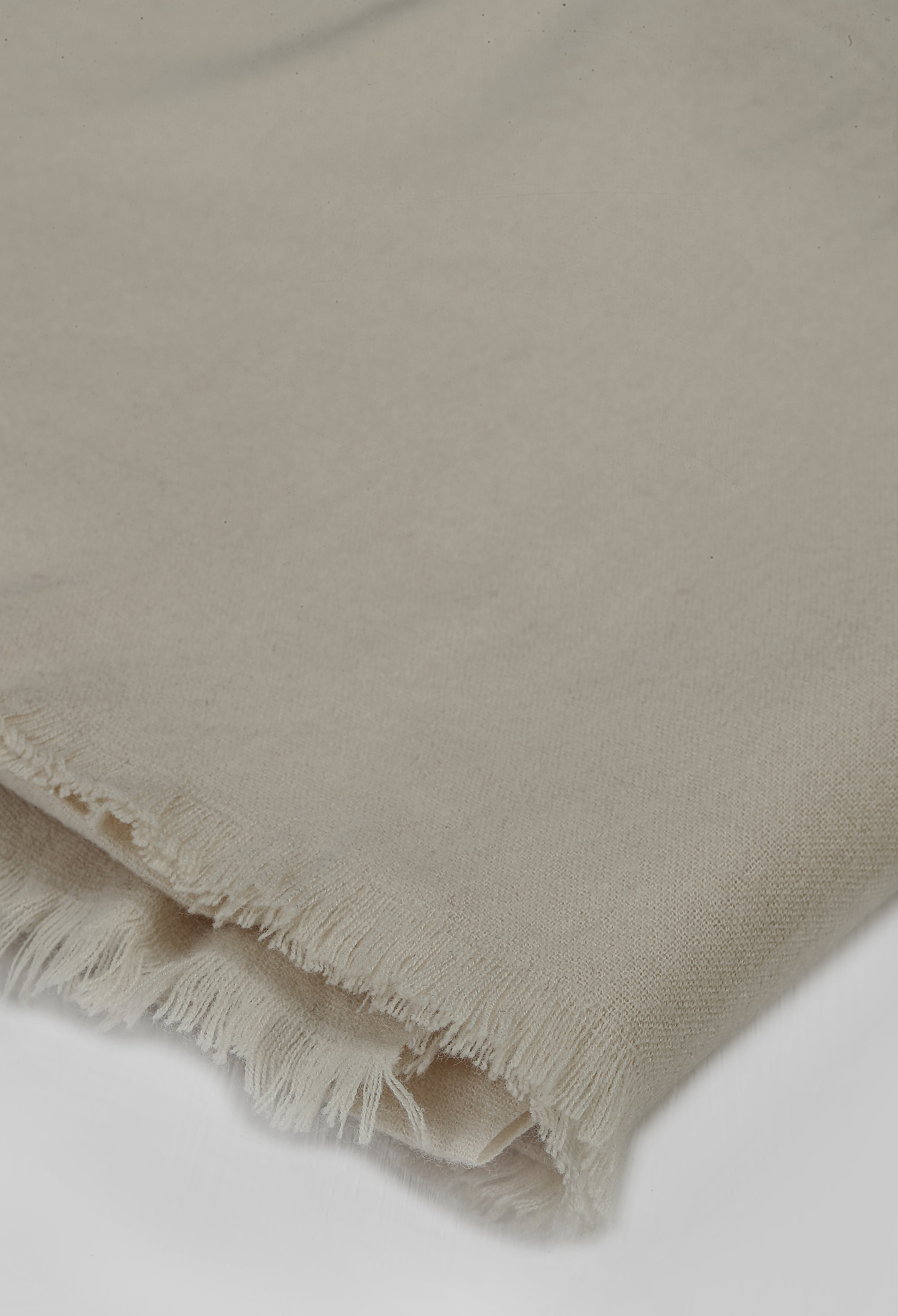 Parmesan Beige Cashmere Wool Shawl