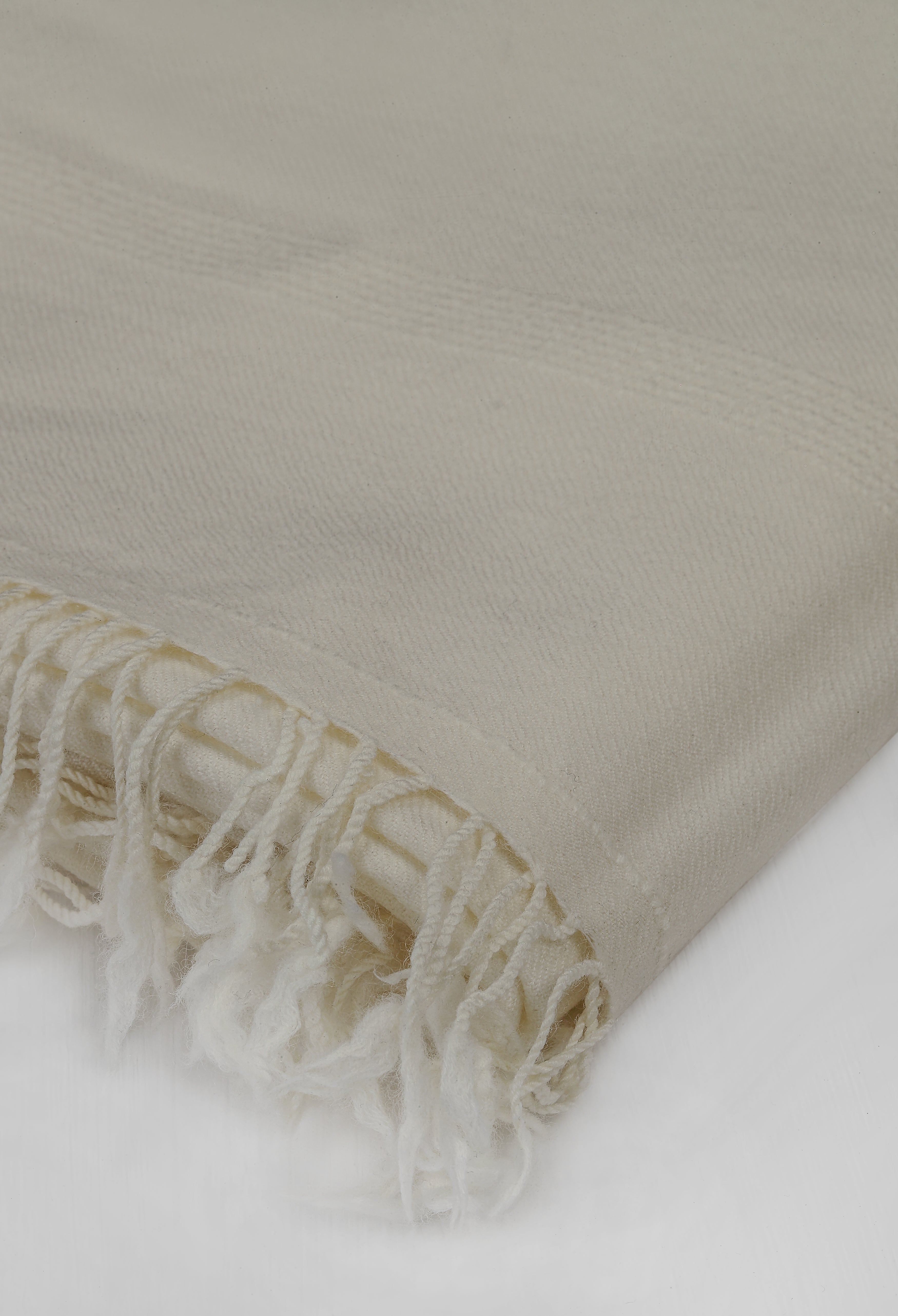 Off White Pashmina Wool Shawl
