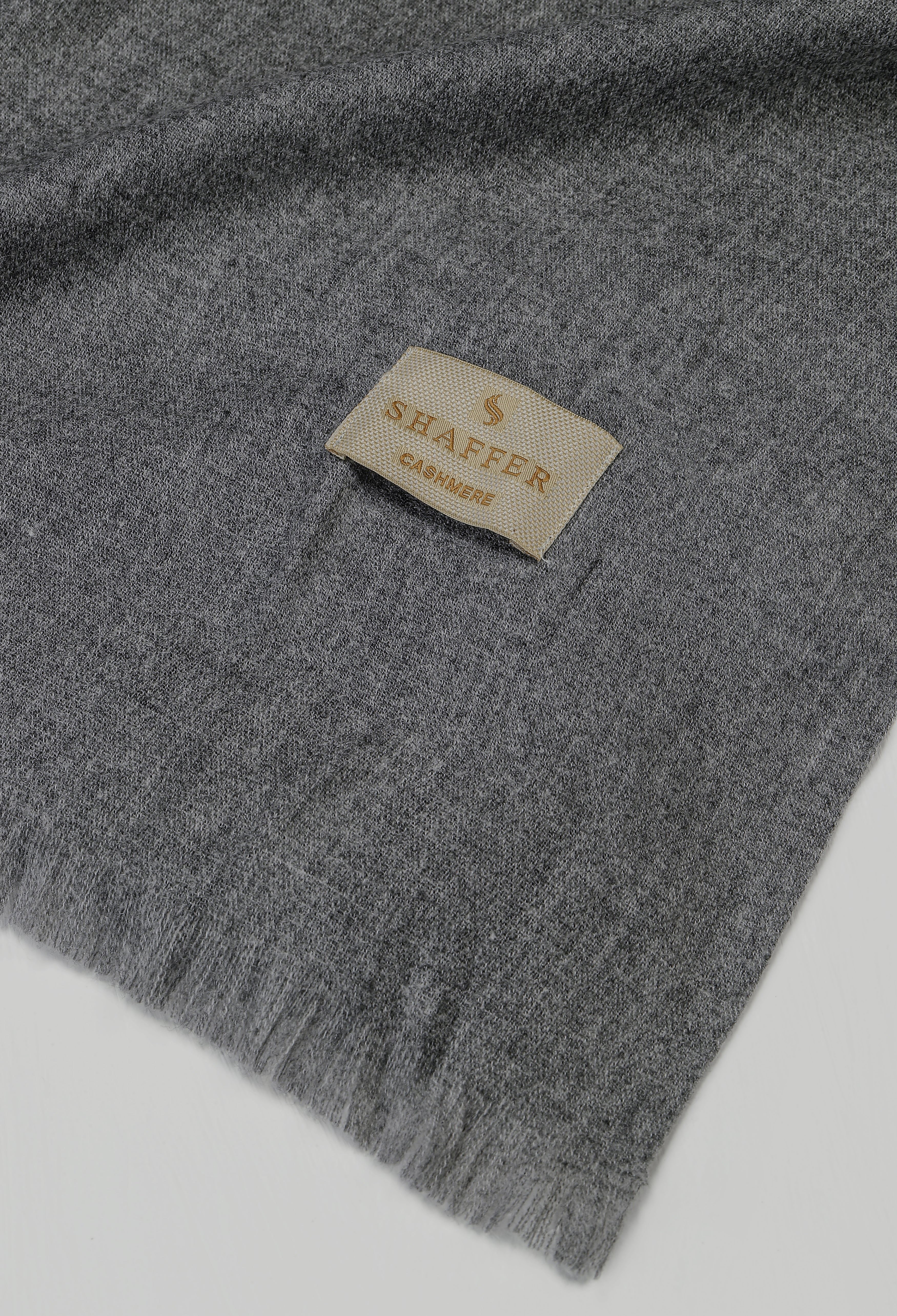 Ash Grey Cashmere Wool Shawl