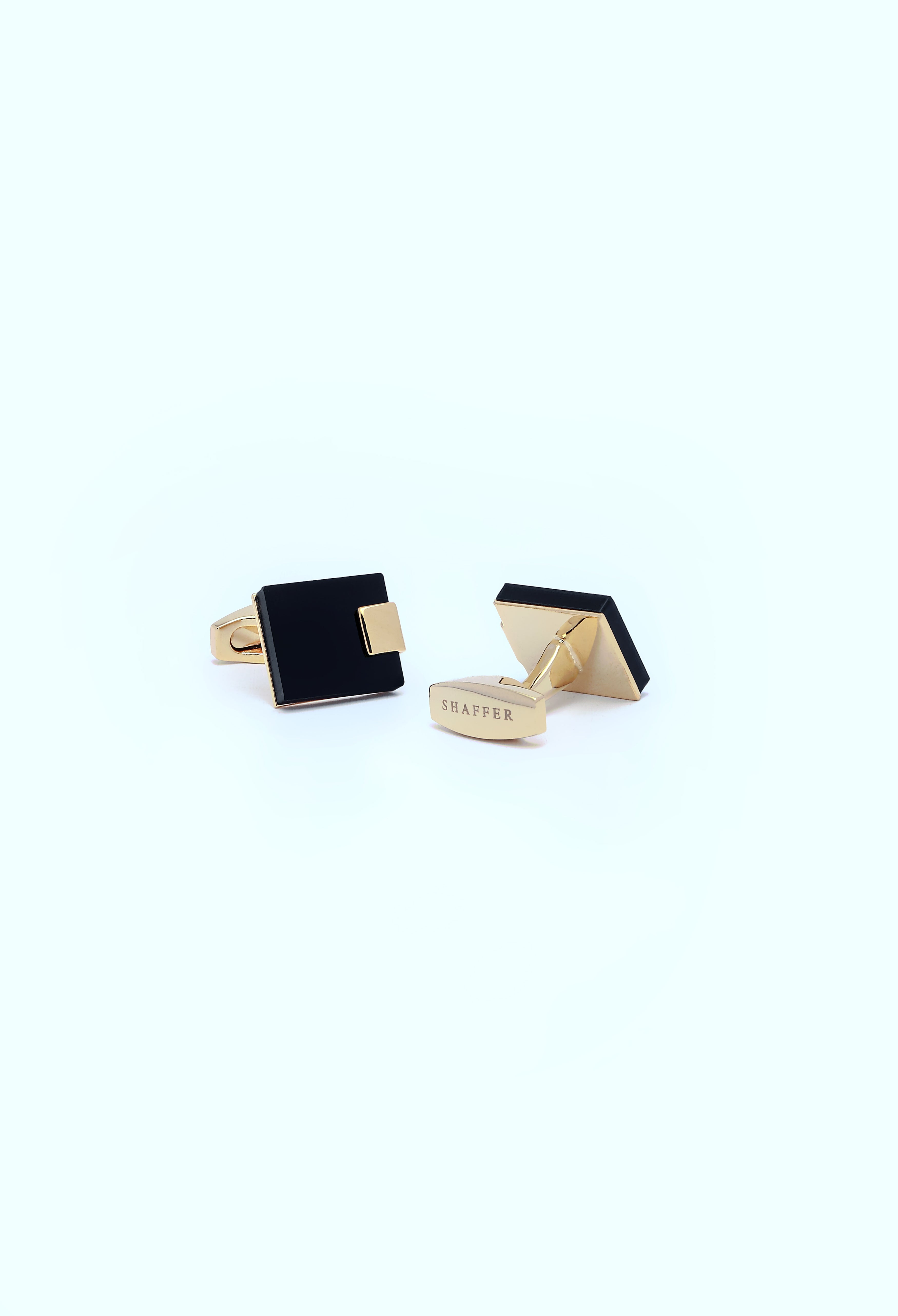 Black Block Cufflinks