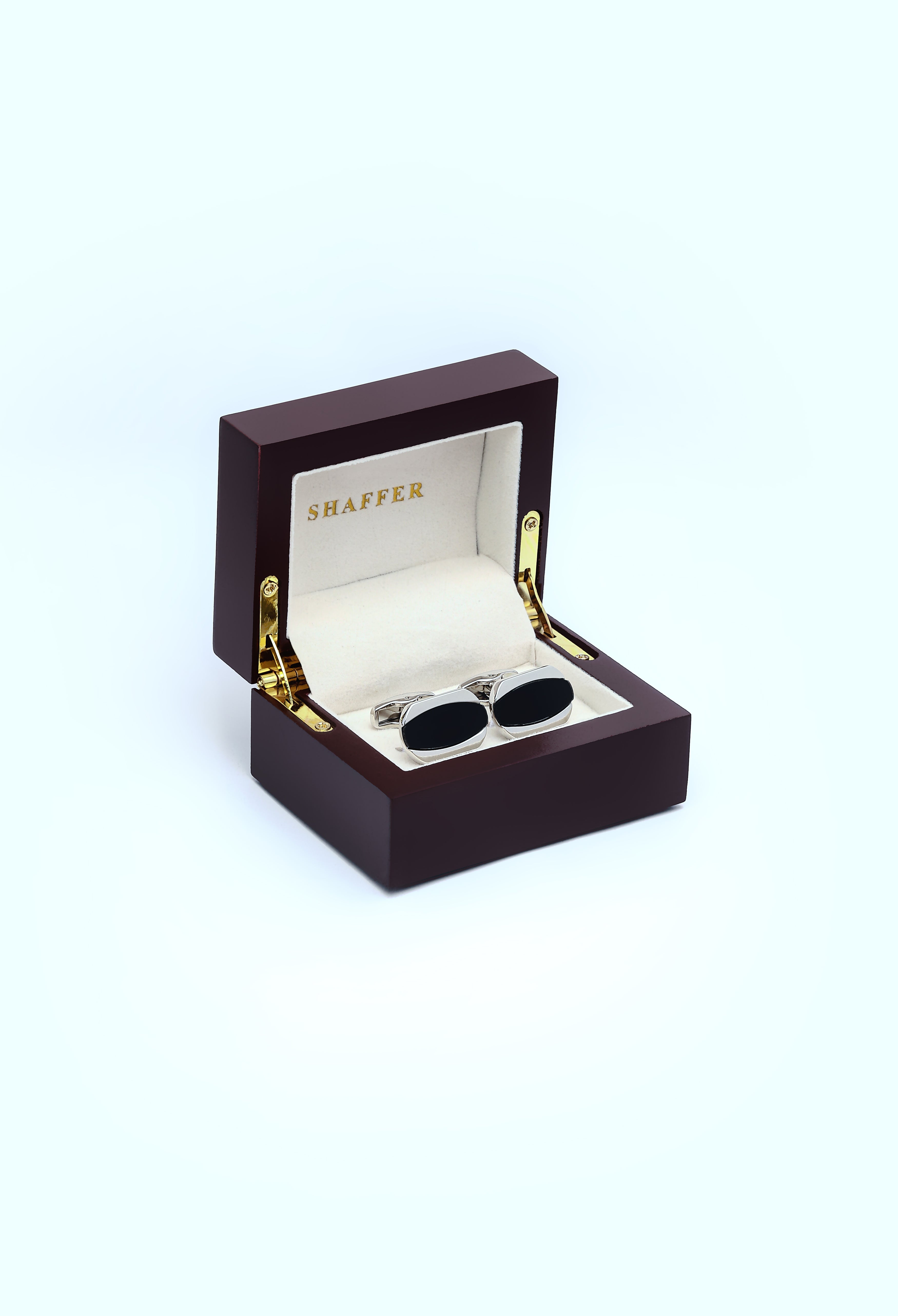 Charcoal Waves Cufflinks