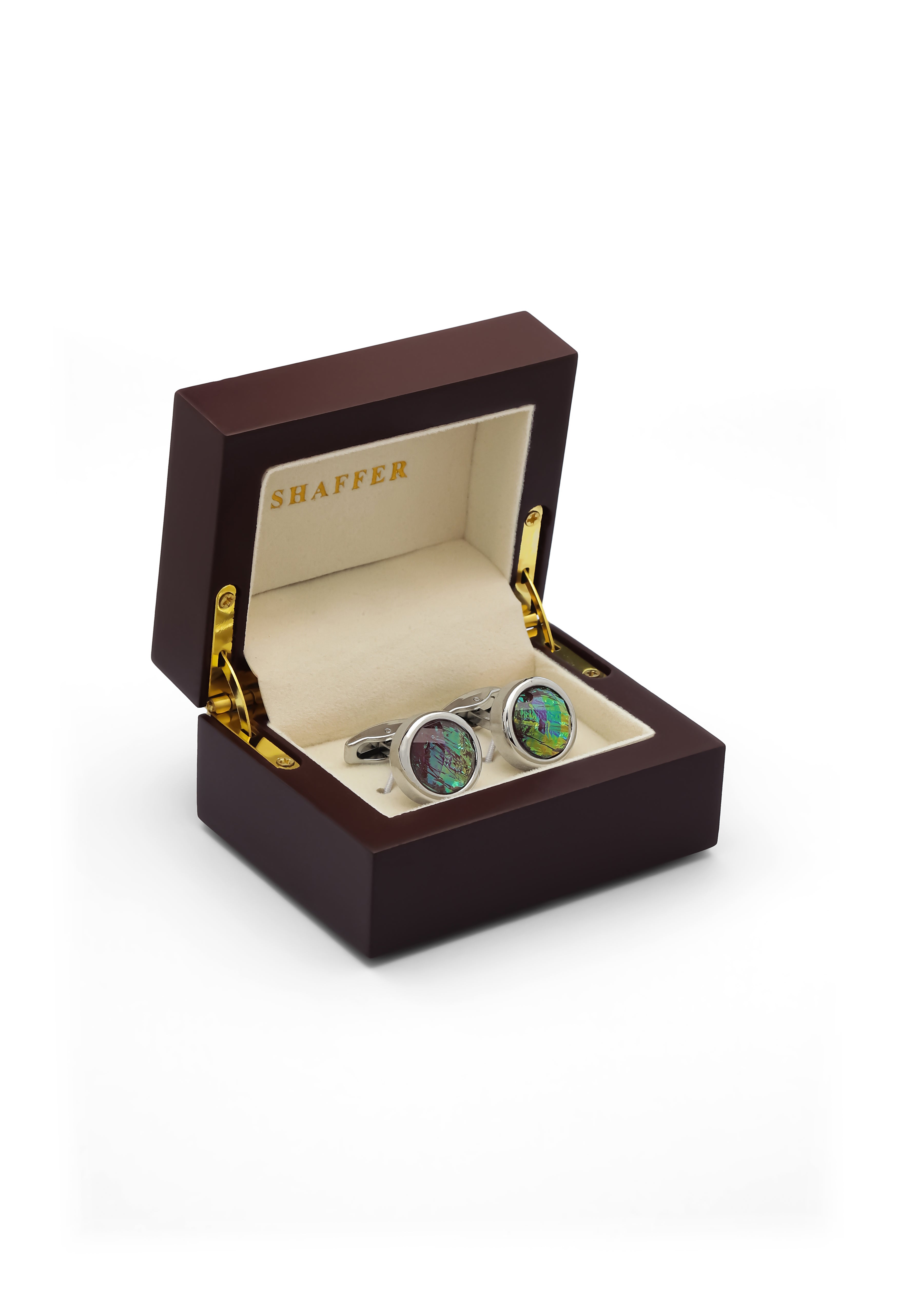 Multi Color Stone Cufflinks