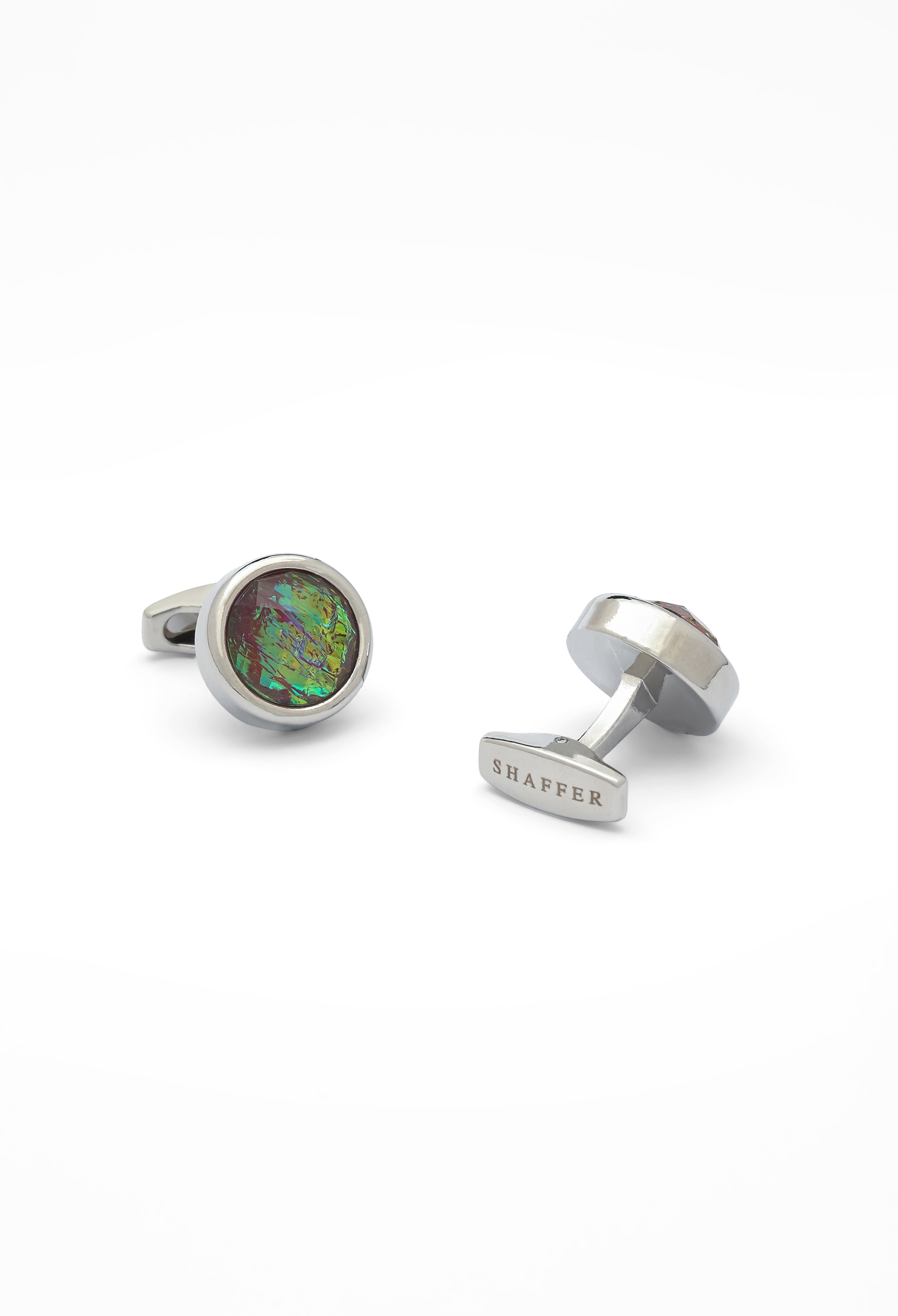 Multi Color Stone Cufflinks