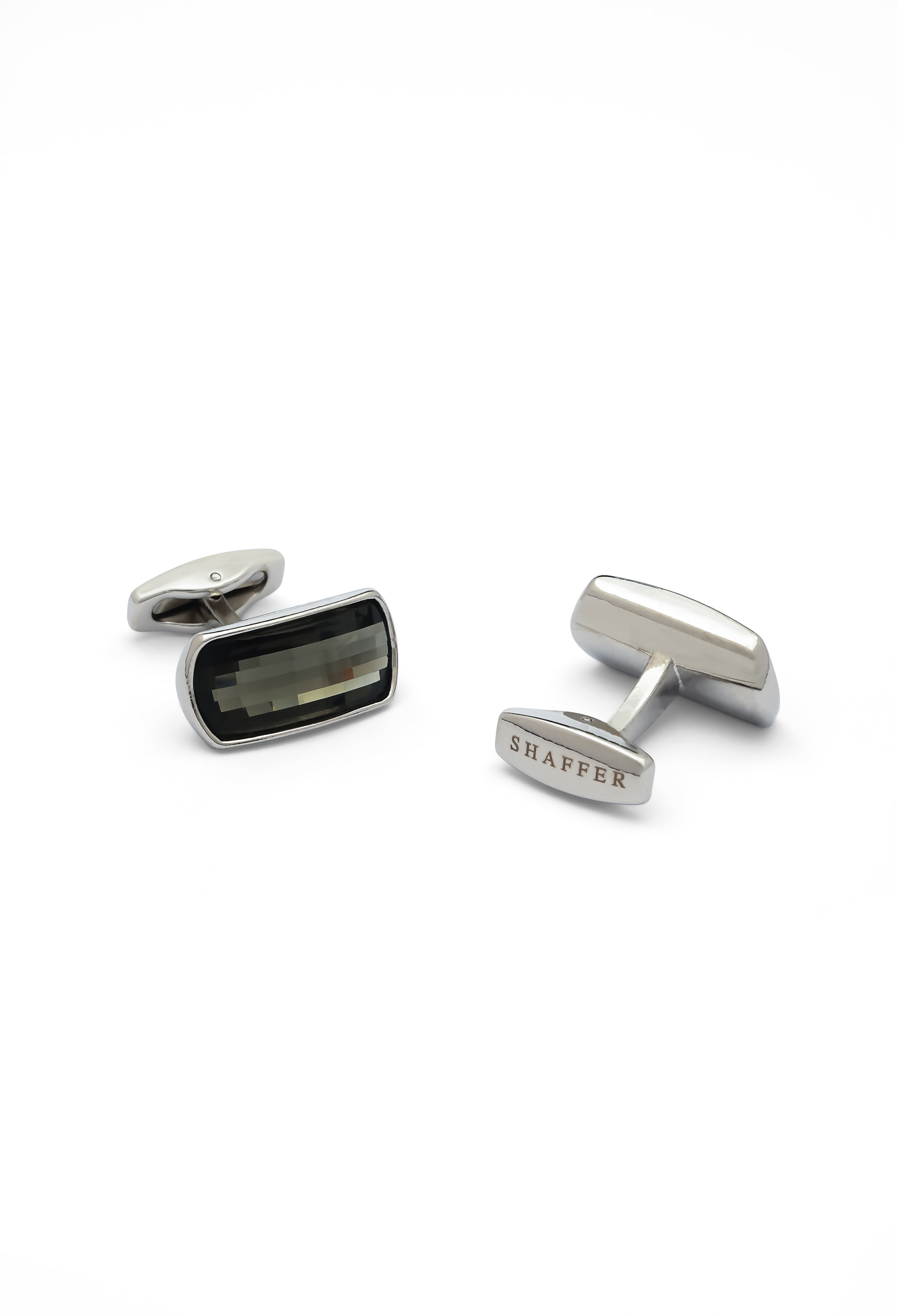 Blackish Grey Stone Cufflinks