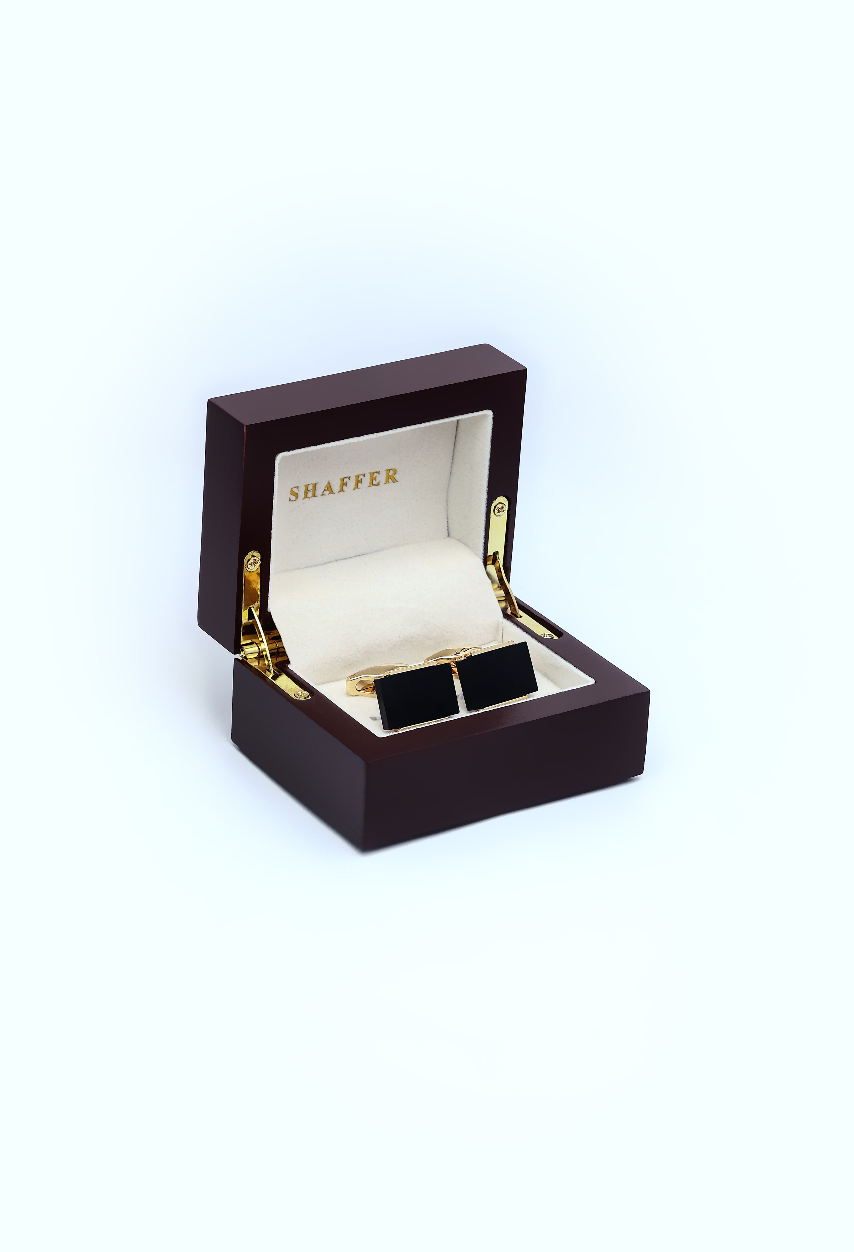 Black Stone Cufflinks